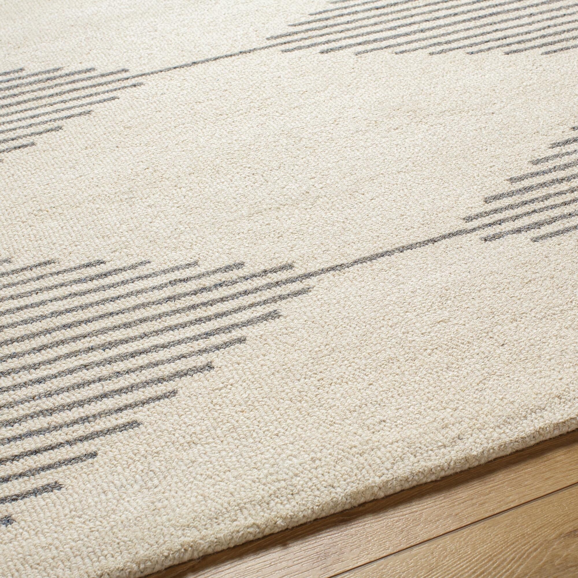 Tapis touffeté à la main minimaliste Livabliss Granada à motif losanges