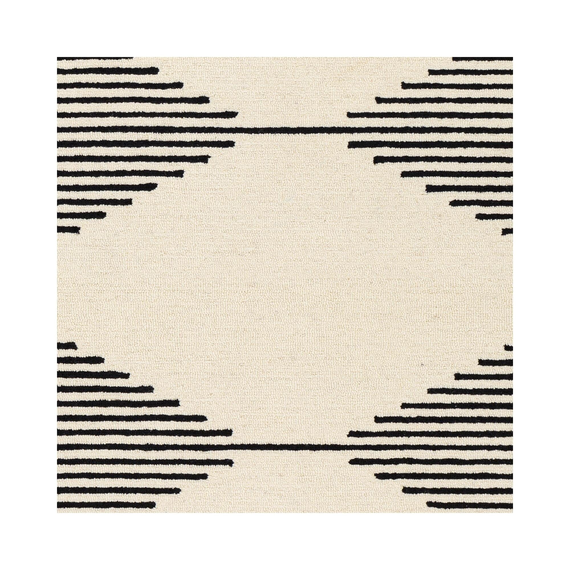 Tapis touffeté à la main minimaliste Livabliss Granada à motif losanges