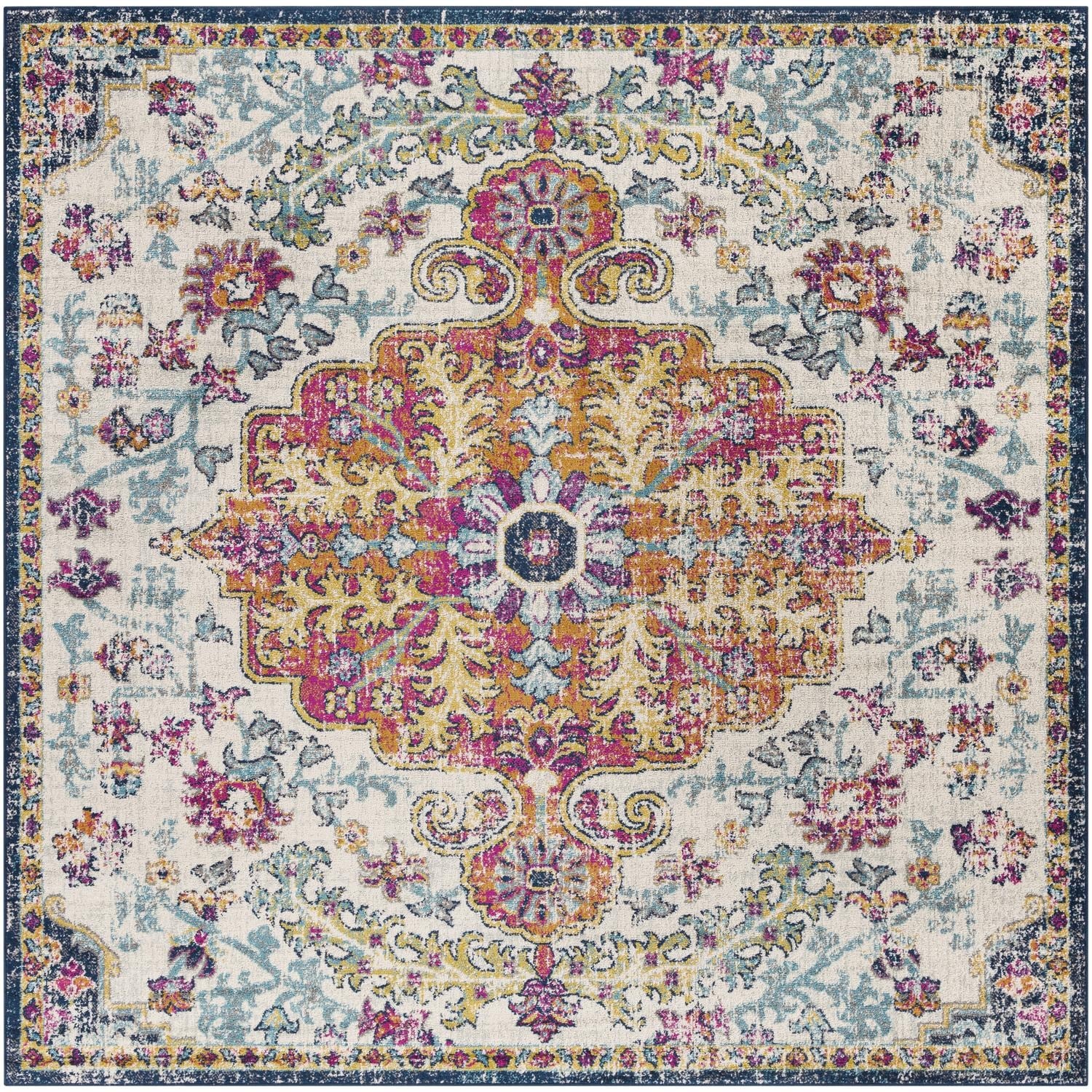 Tapis médaillon traditionnel Livabliss Harput revisité