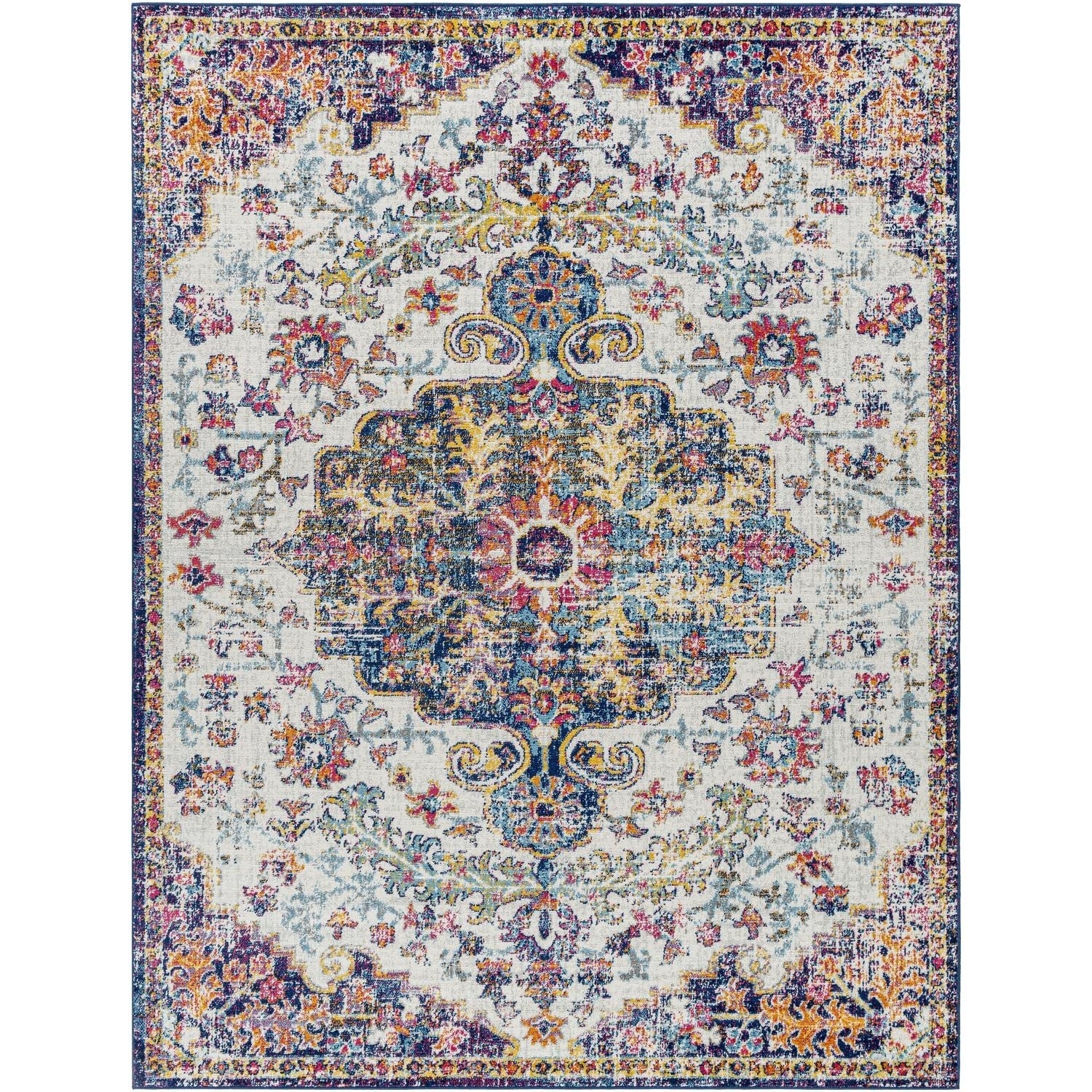 Tapis médaillon traditionnel Livabliss Harput revisité