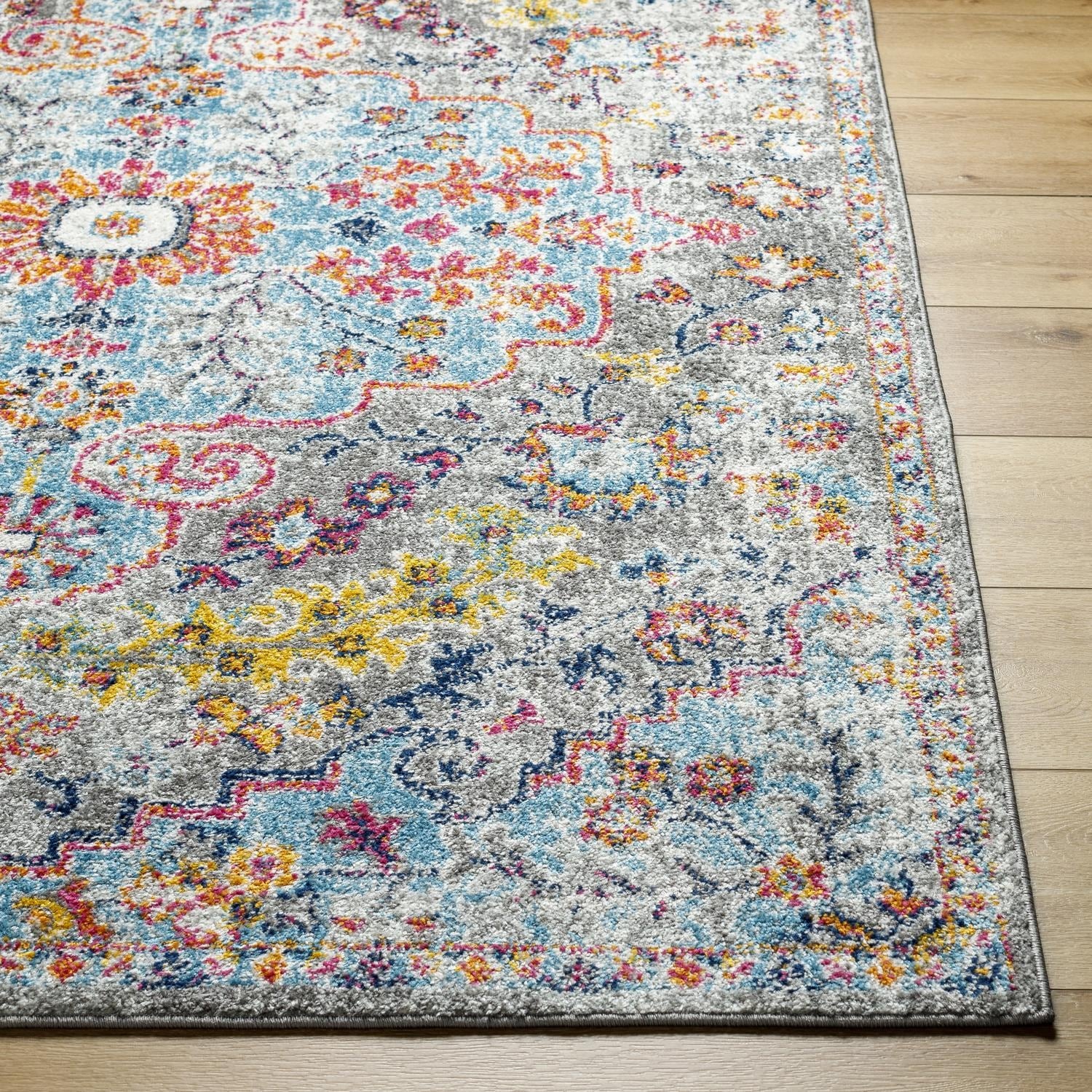 Tapis médaillon traditionnel Livabliss Harput revisité