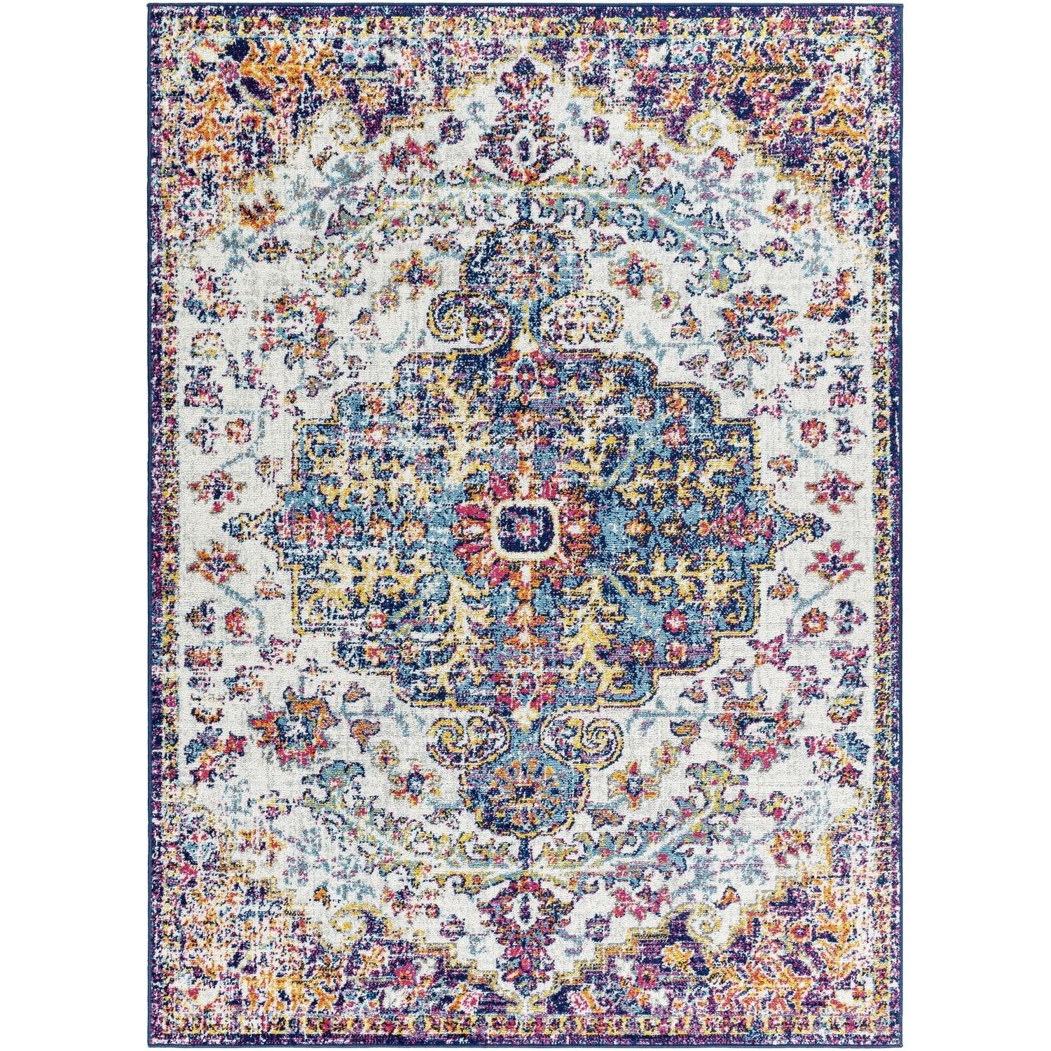 Tapis médaillon traditionnel Livabliss Harput revisité