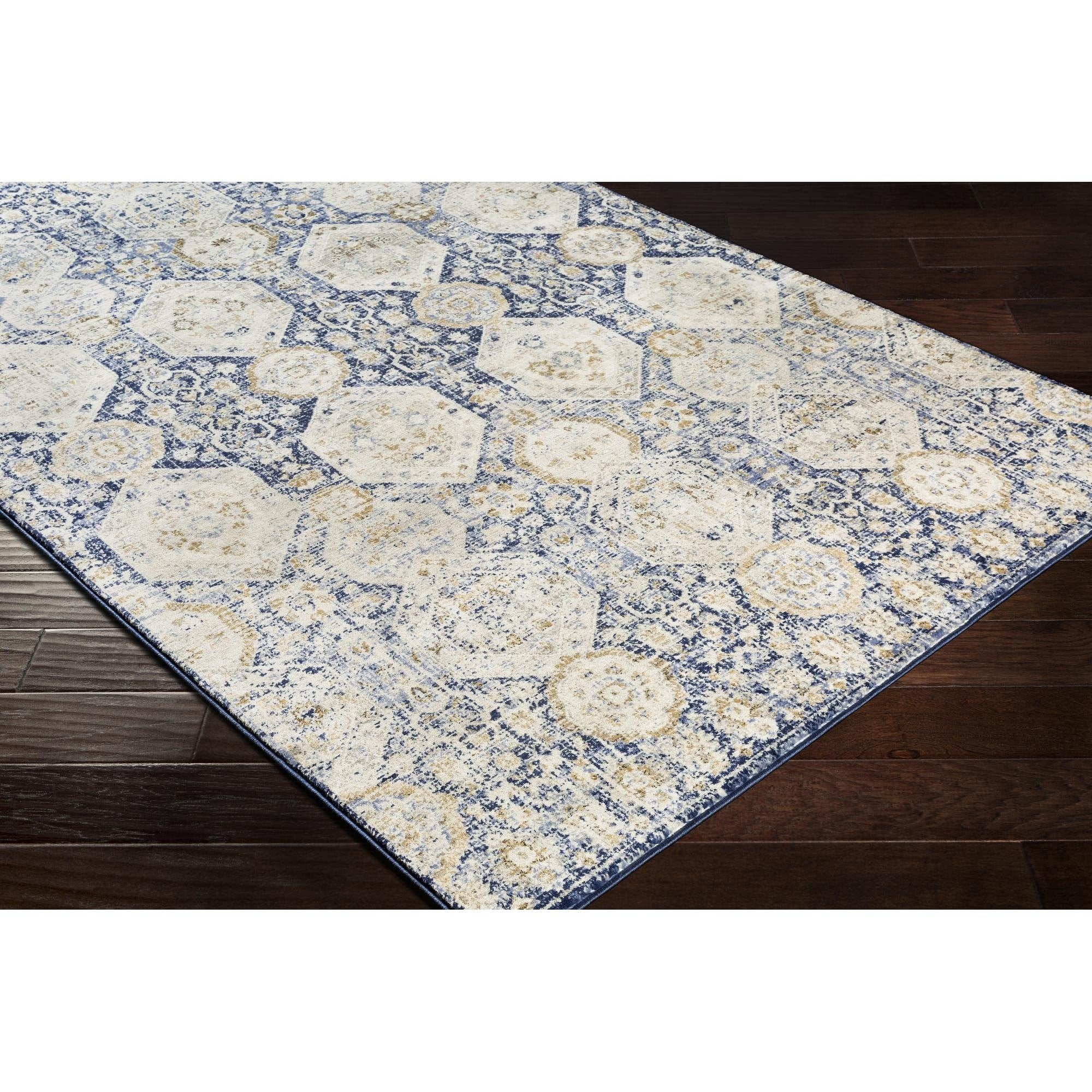 Tapis médaillon Livabliss Indigo Arts & Crafts