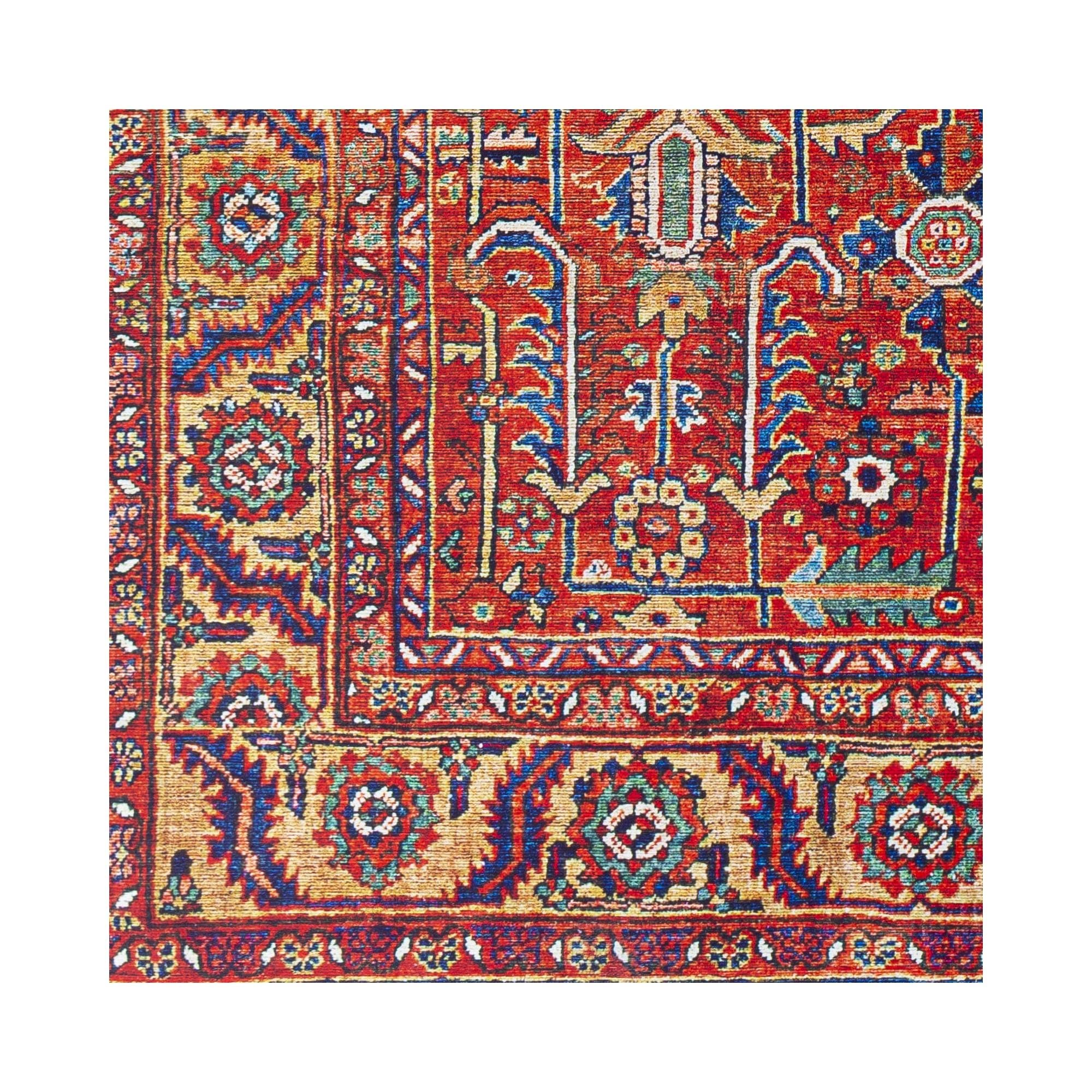 Tapis floral et botanique traditionnel revisité Livabliss Iris