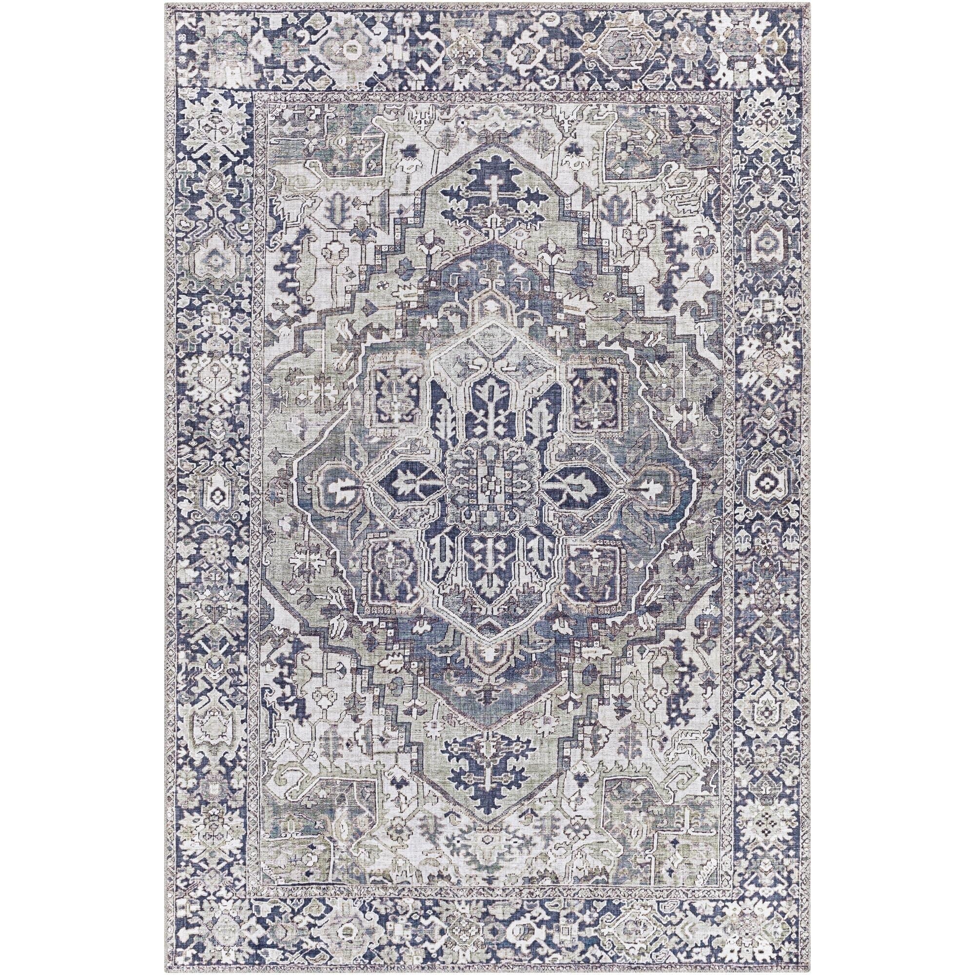 Tapis médaillon traditionnel Livabliss Iris revisité