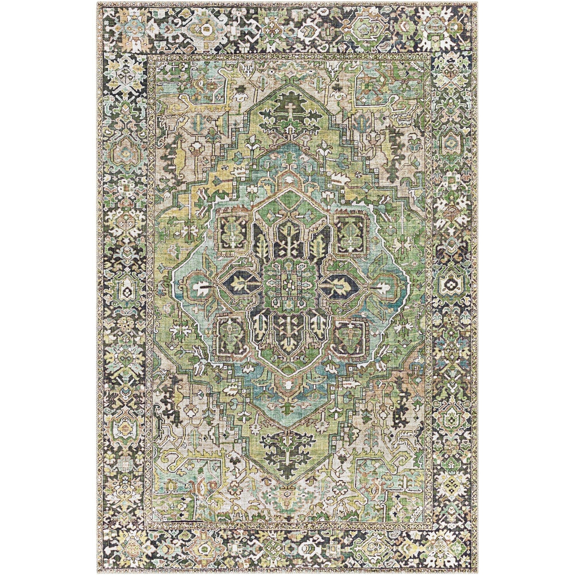 Tapis médaillon traditionnel Livabliss Iris revisité