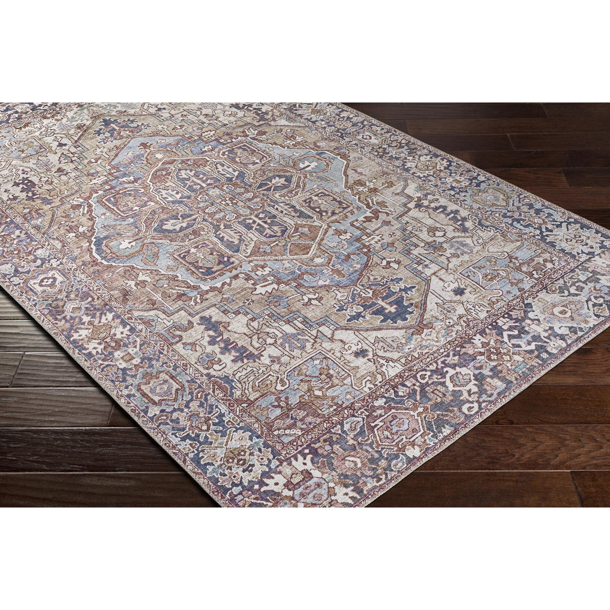 Tapis médaillon traditionnel Livabliss Iris revisité