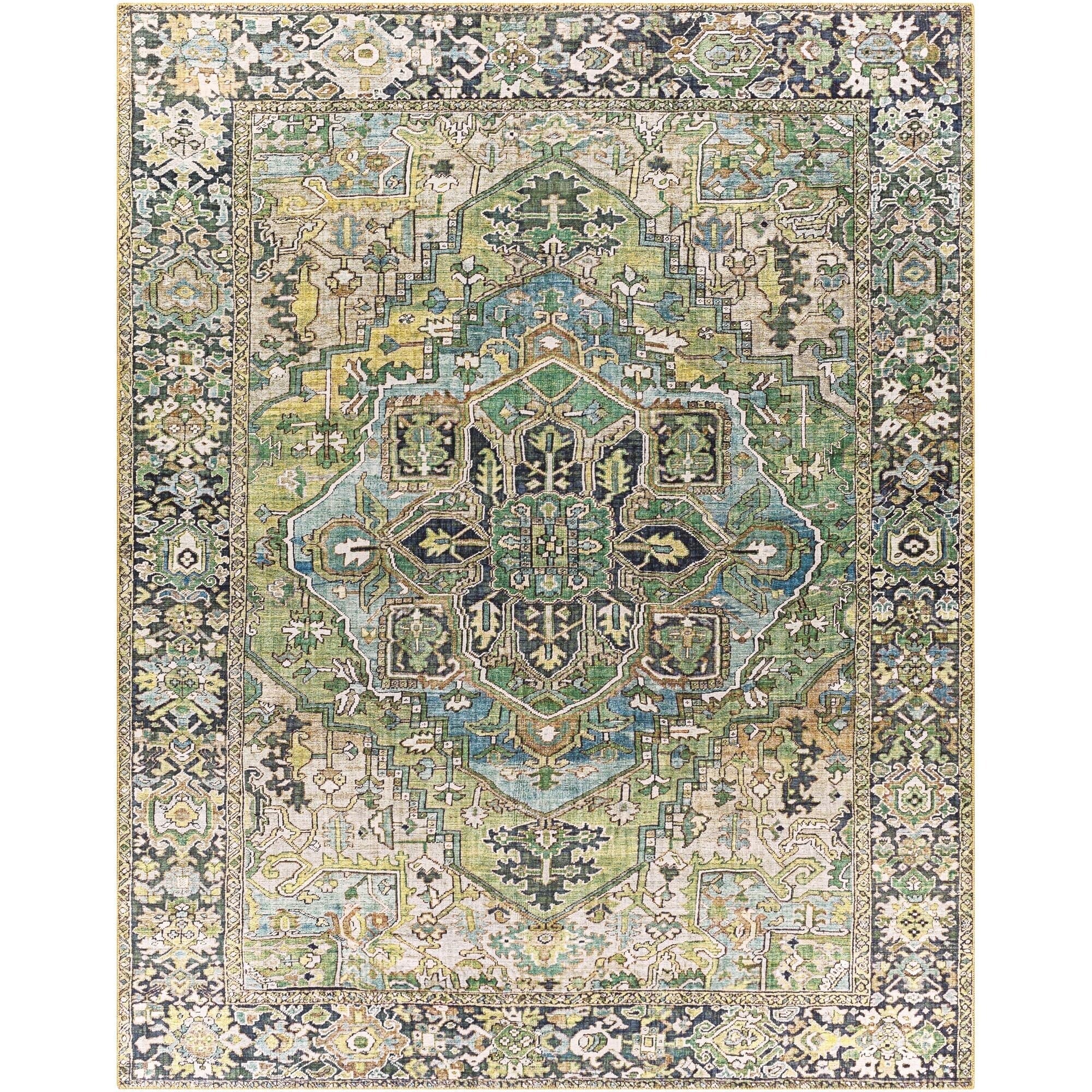 Tapis médaillon traditionnel Livabliss Iris revisité