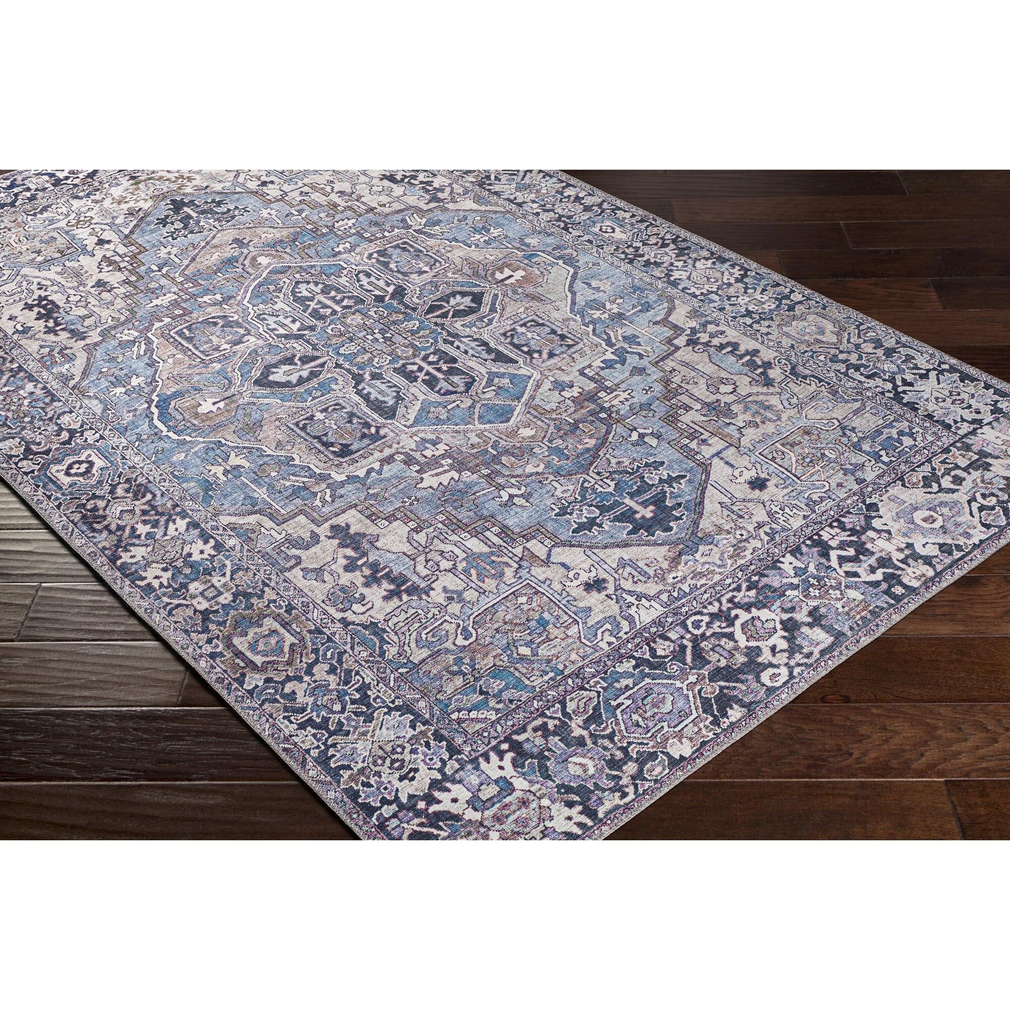 Tapis médaillon traditionnel Livabliss Iris revisité