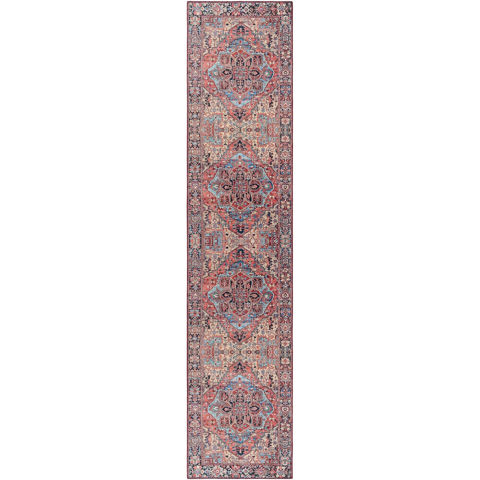 Tapis médaillon traditionnel Livabliss Iris revisité