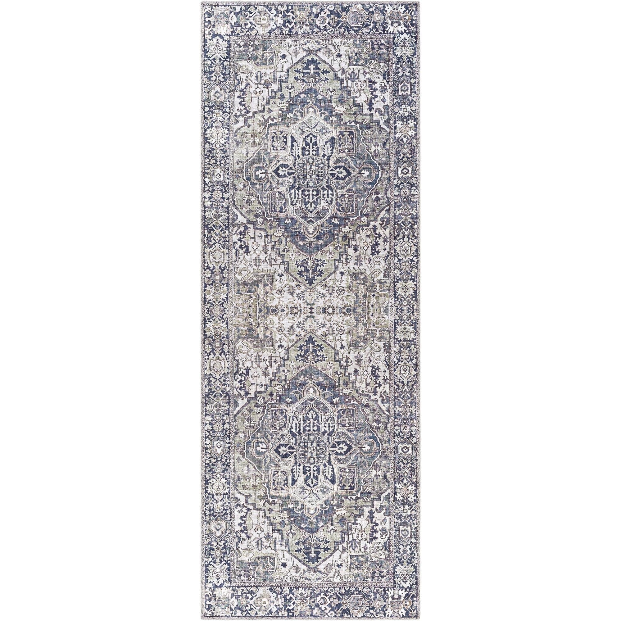 Tapis médaillon traditionnel Livabliss Iris revisité