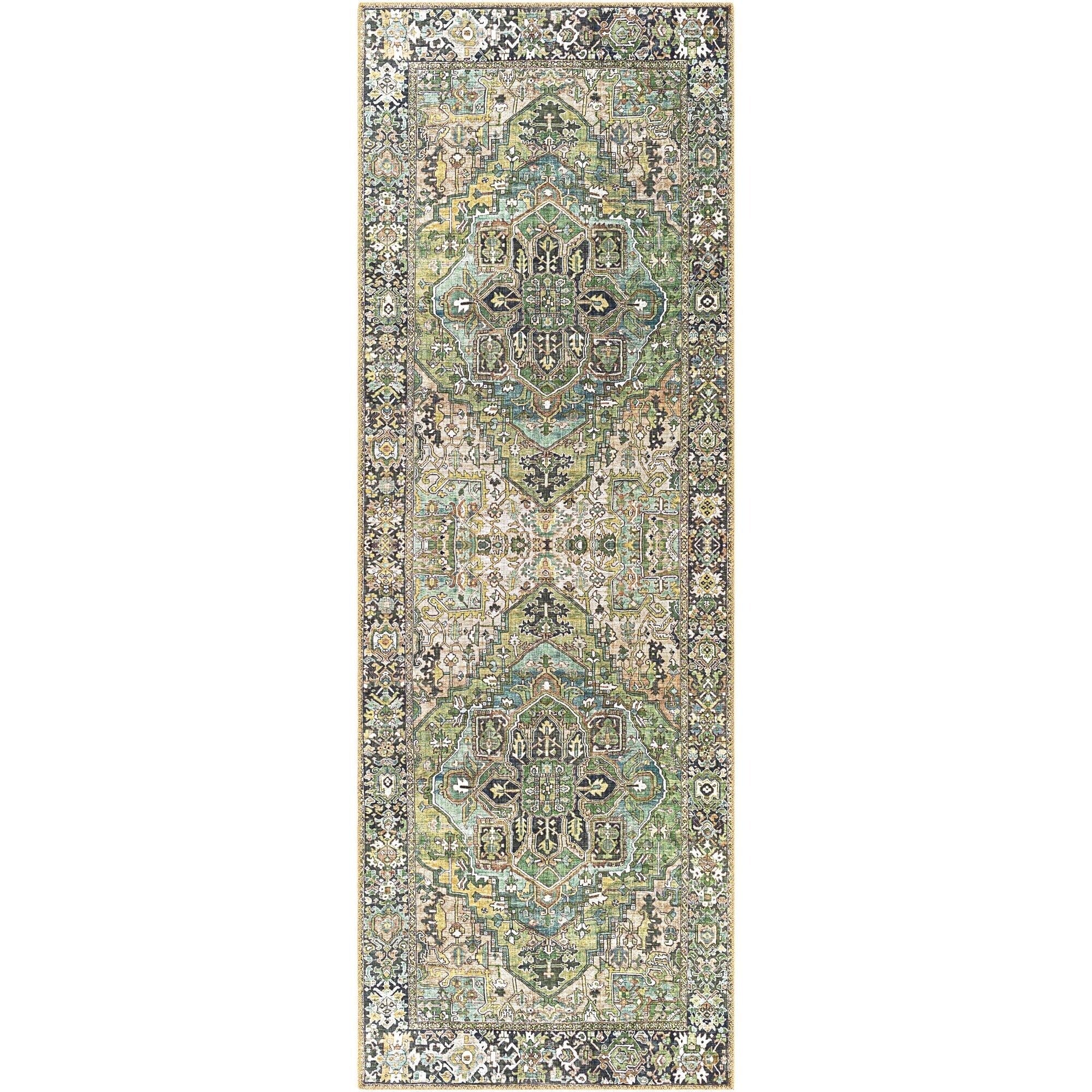 Tapis médaillon traditionnel Livabliss Iris revisité