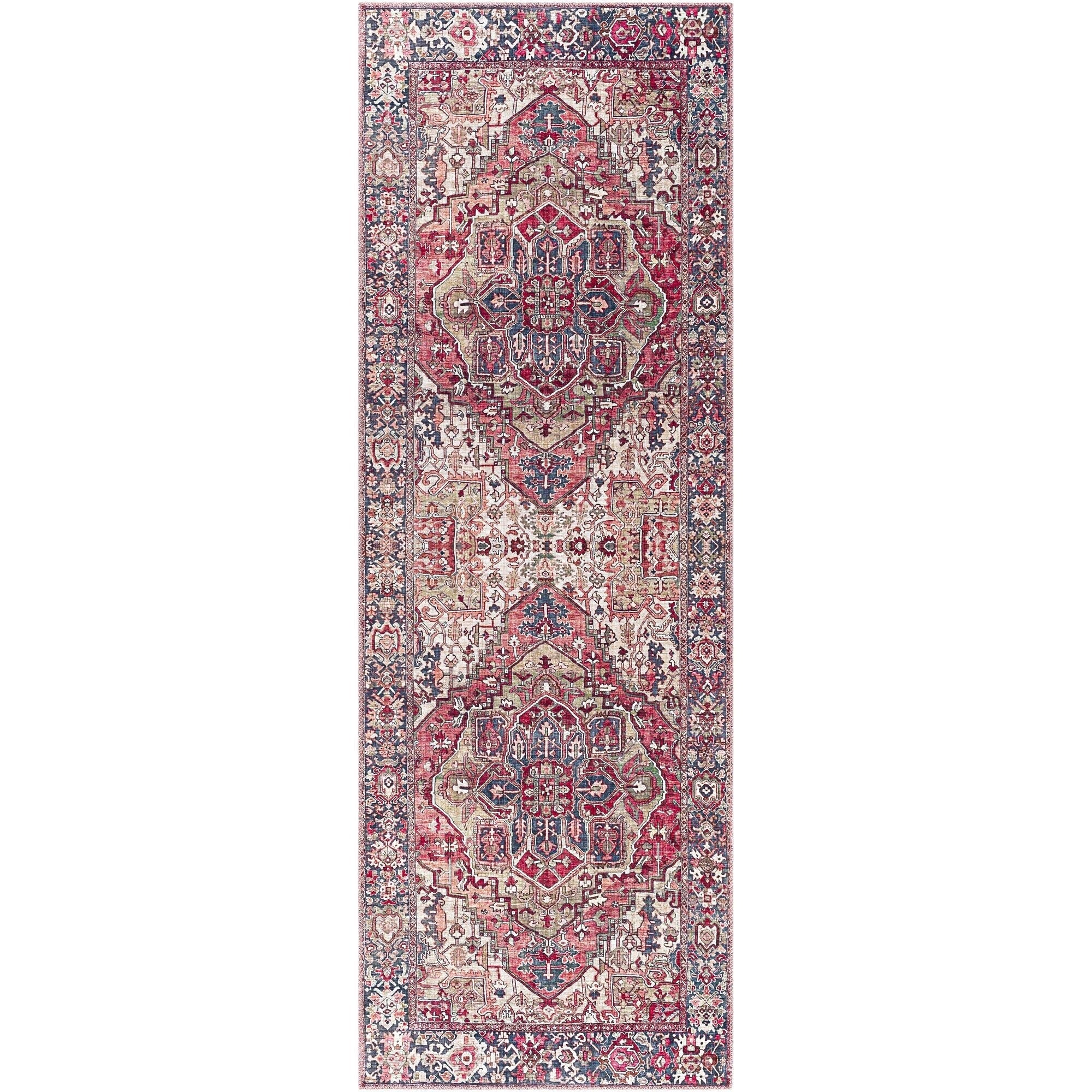 Tapis médaillon traditionnel Livabliss Iris revisité