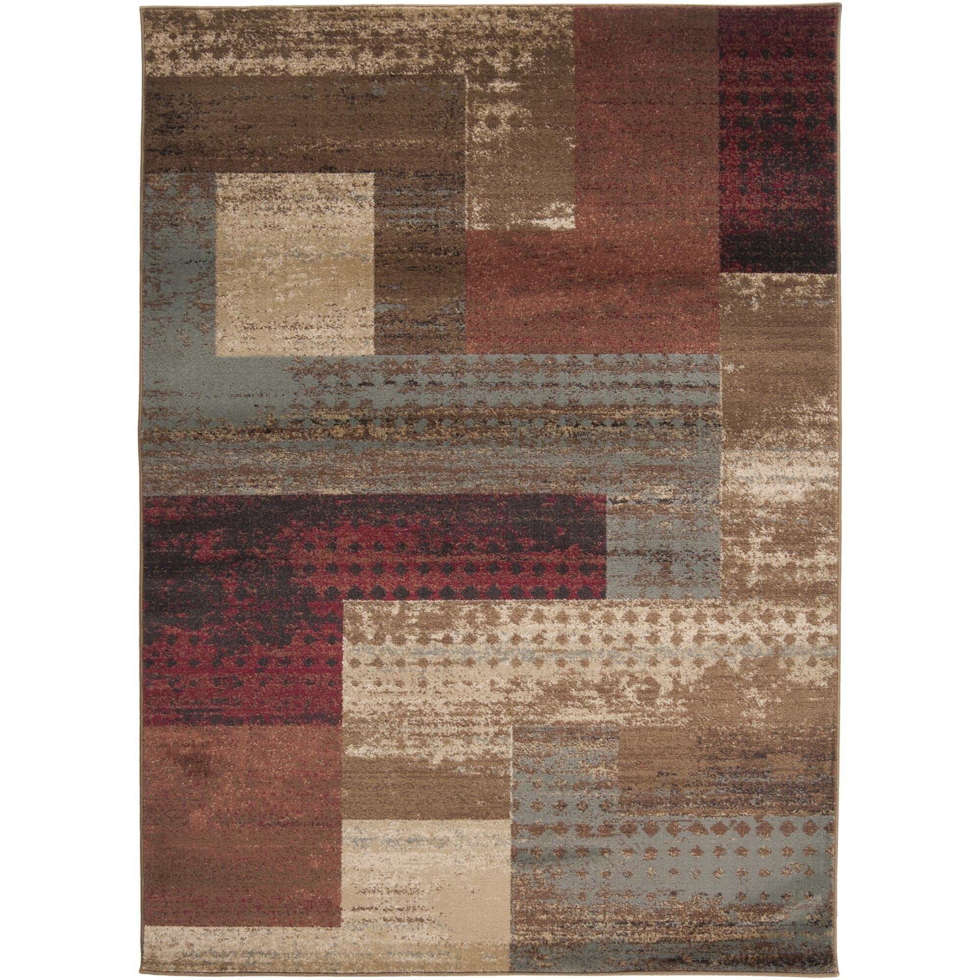Tapis géométrique Livabliss Riley du milieu du siècle