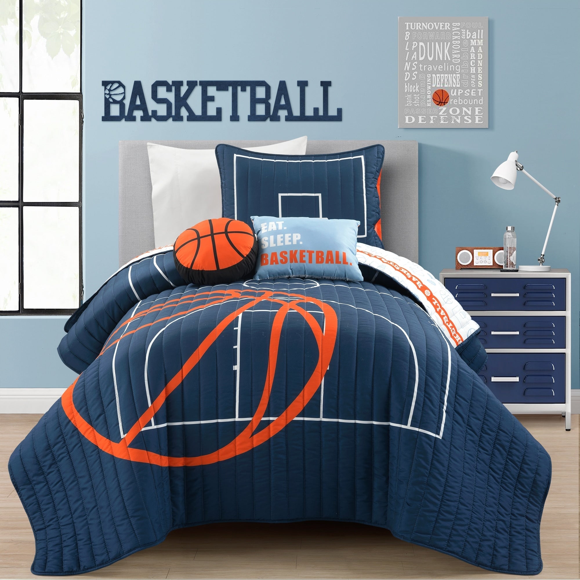 Ensemble de courtepointe Lush Decor Basketball Game