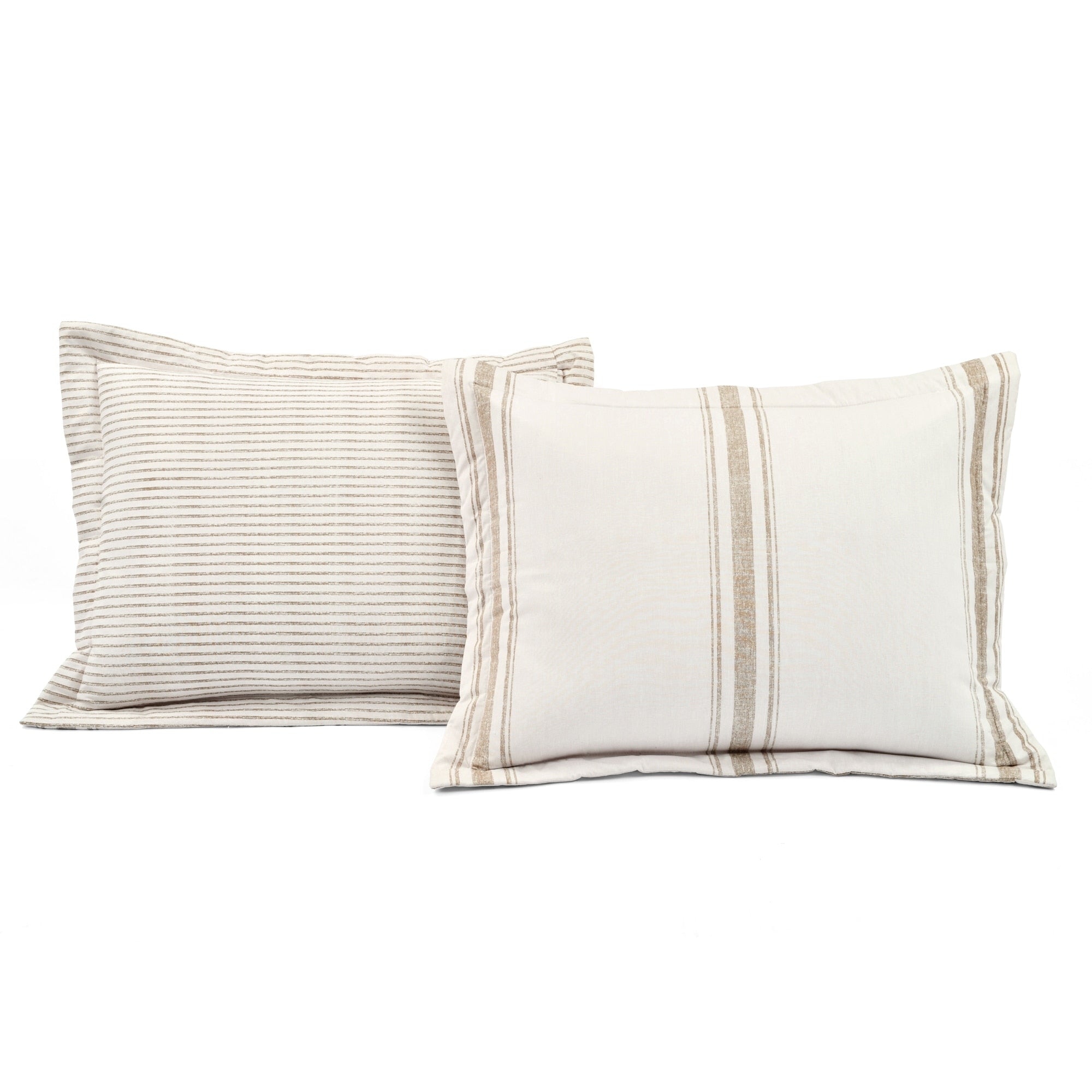 Ensemble housse de couette 3 pièces à rayures style ferme Lush Decor