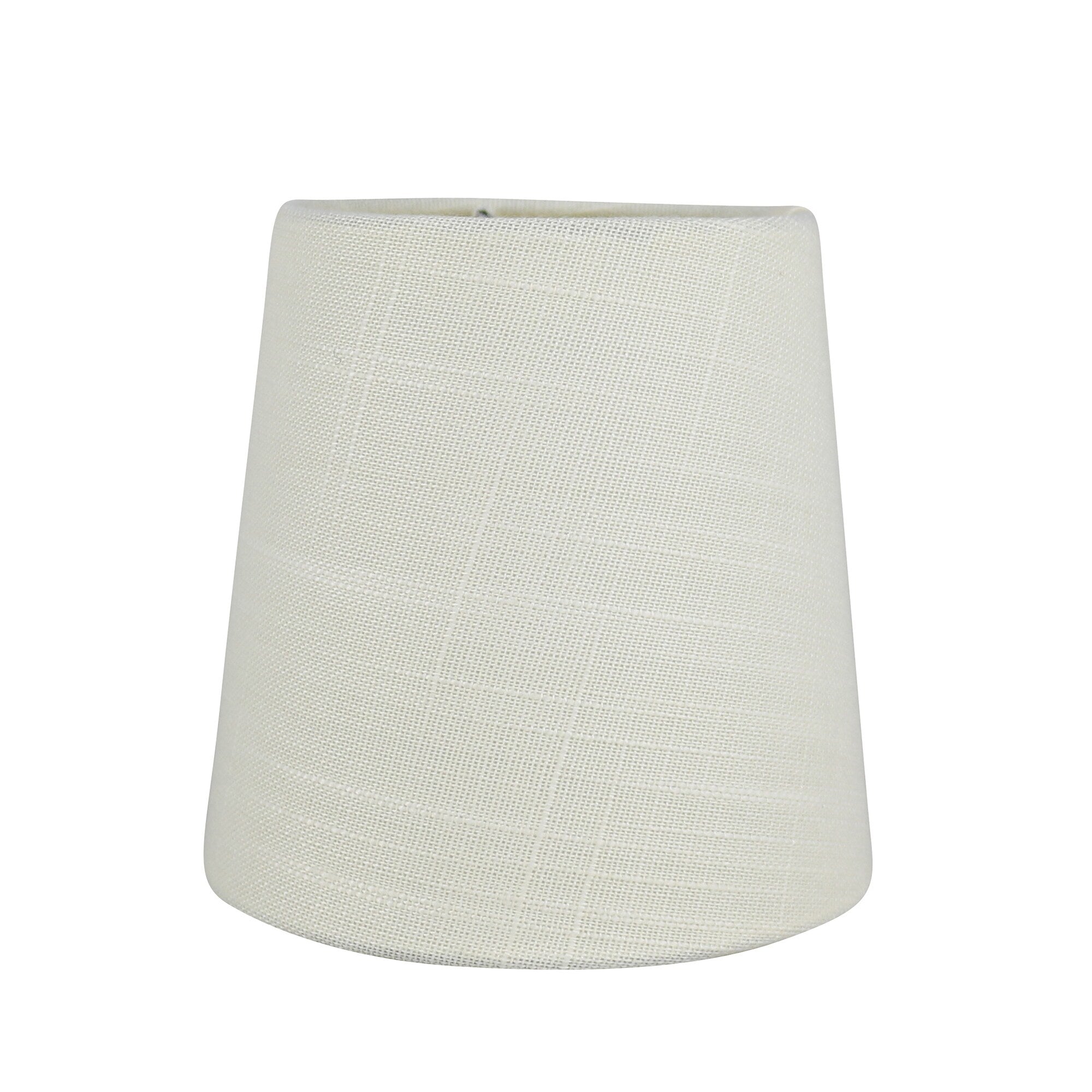 MERIVILLE Linen Clip On Chandelier Lamp Shades, 4-inch by 5-inch by 5-inch