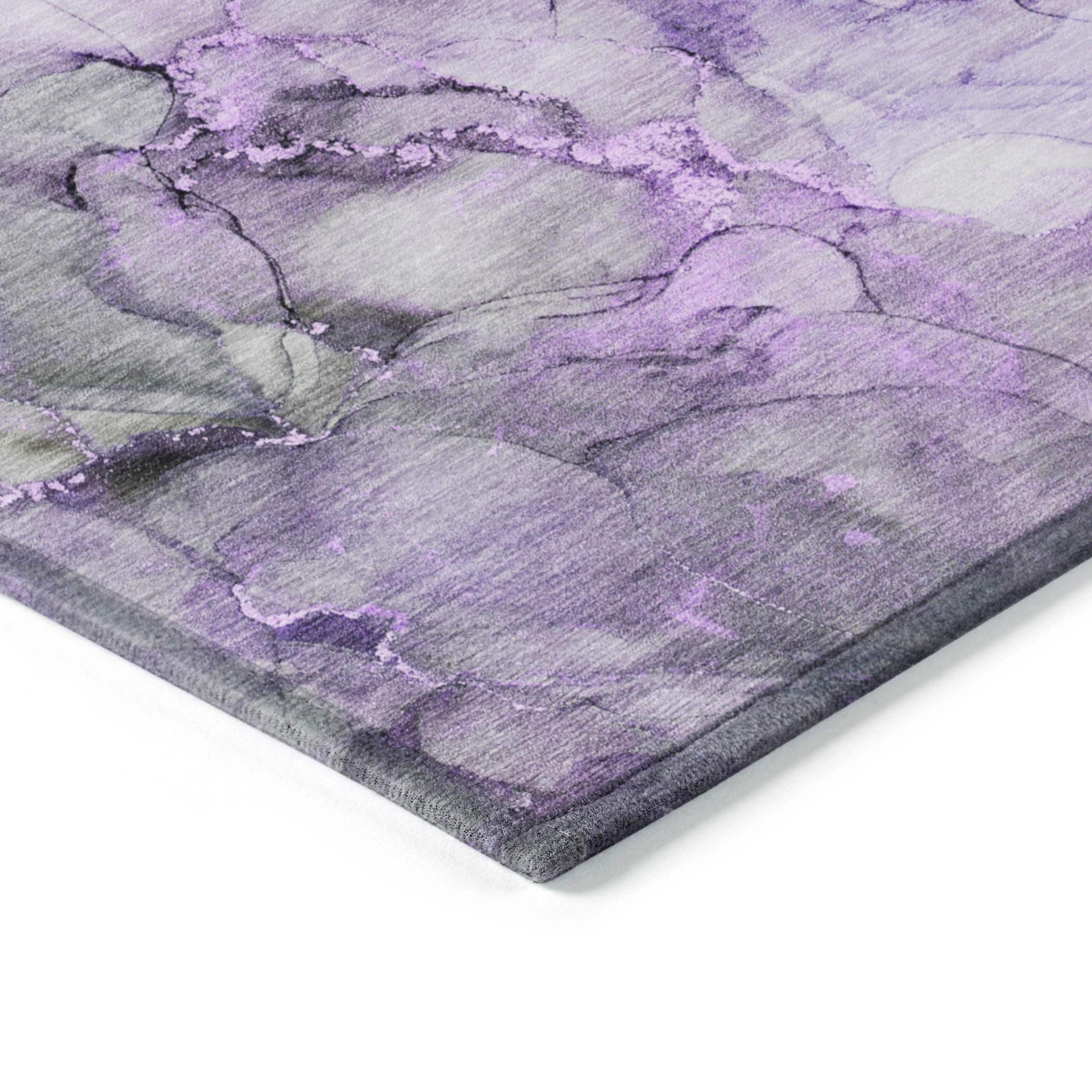 Tapis Chantille abstrait lavable en machine pour intérieur/extérieur