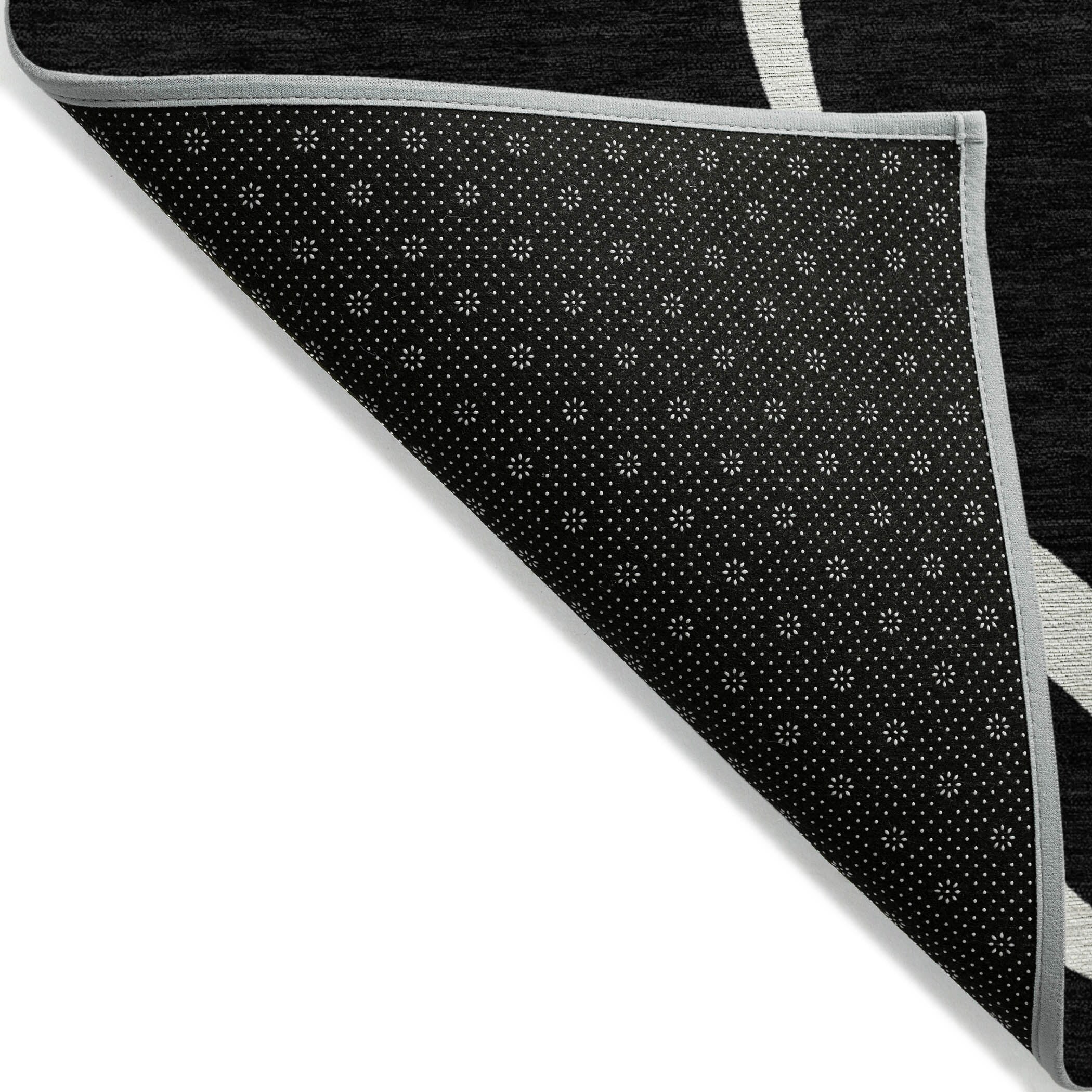 Tapis Chantille moderne abstrait lavable en machine pour intérieur/extérieur