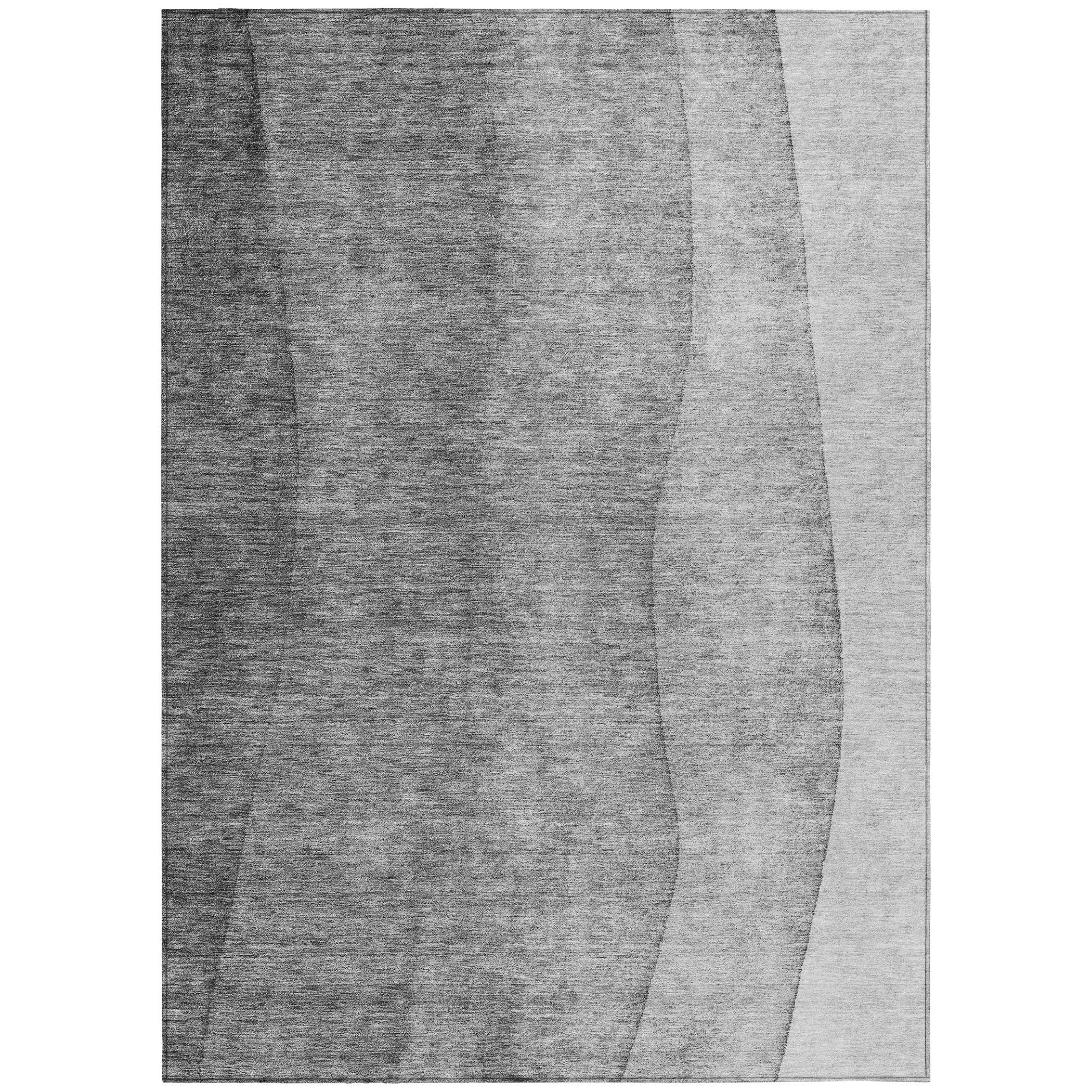 Tapis contemporain Chantille ombré lavable en machine pour intérieur/extérieur