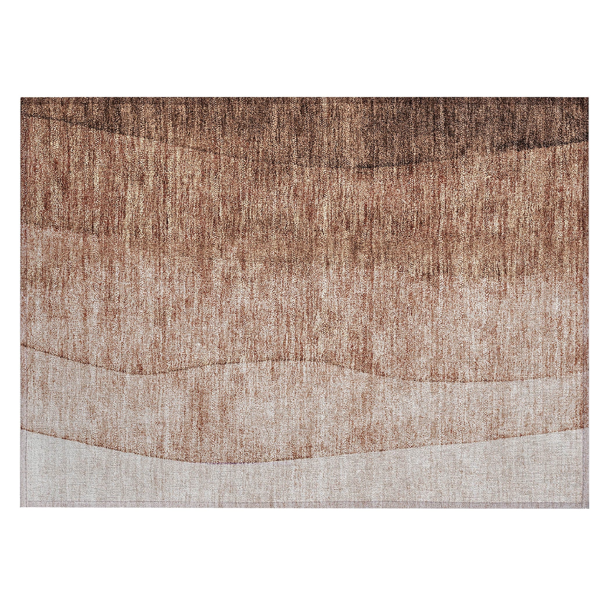 Tapis contemporain Chantille ombré lavable en machine pour intérieur/extérieur