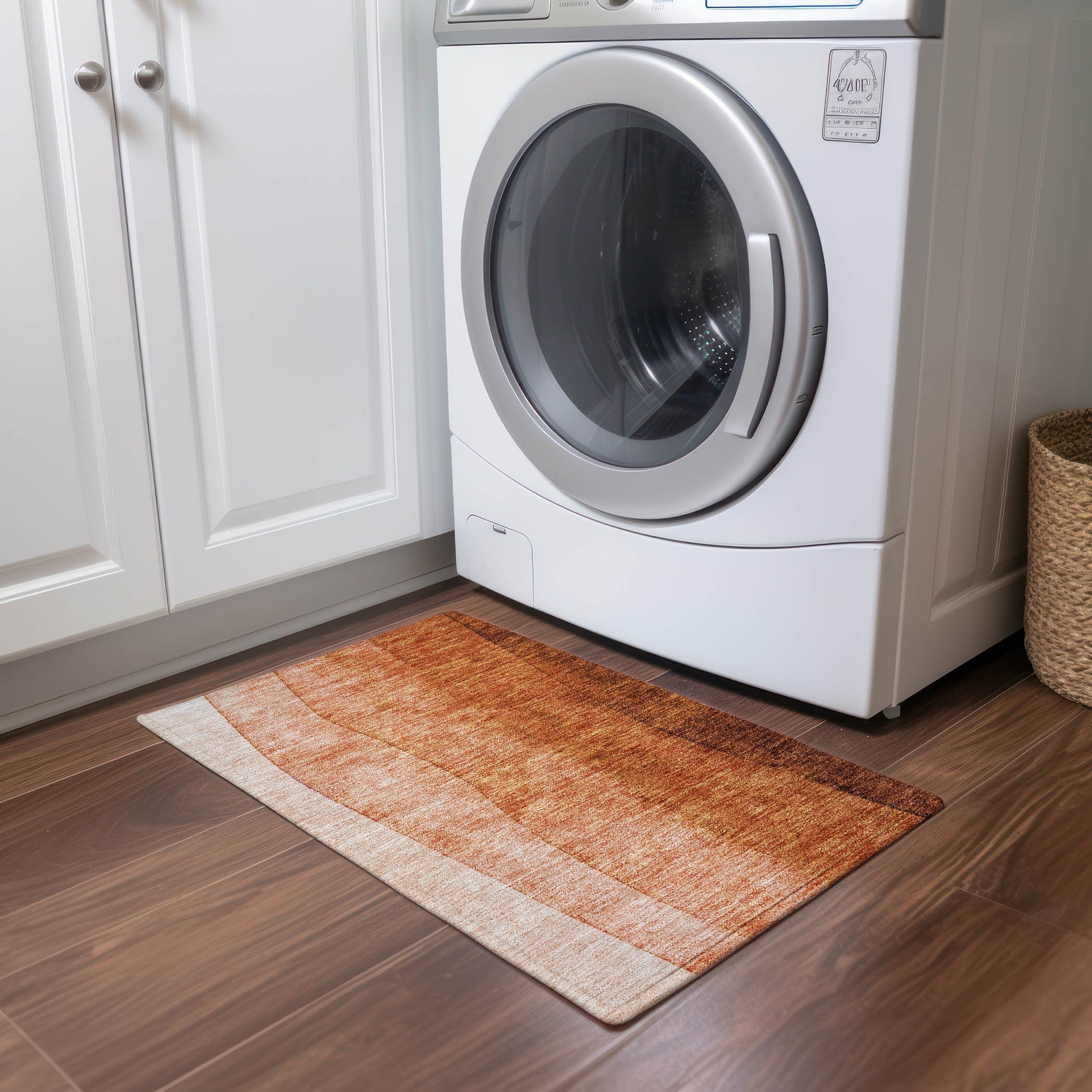 Tapis contemporain Chantille ombré lavable en machine pour intérieur/extérieur