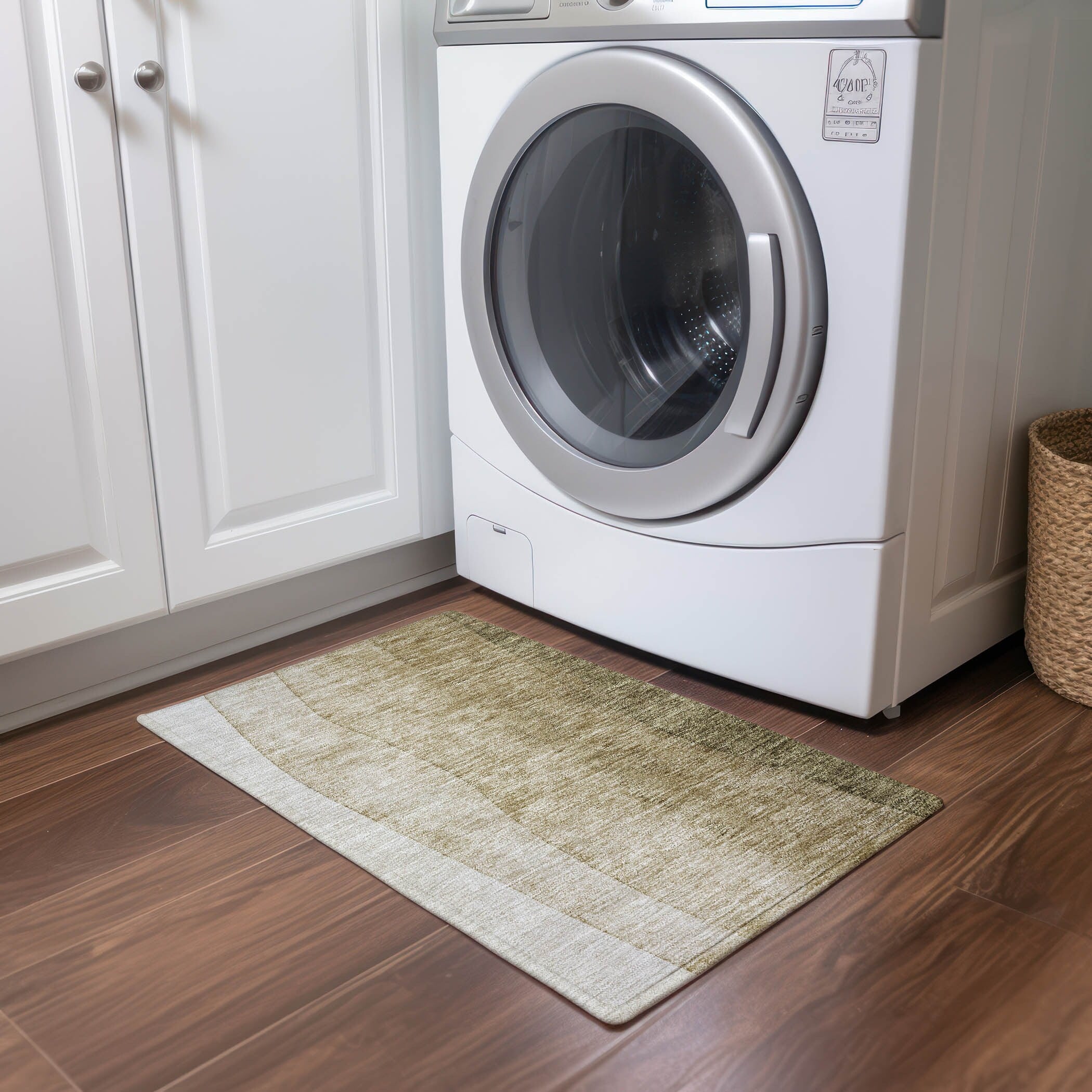 Tapis contemporain Chantille ombré lavable en machine pour intérieur/extérieur