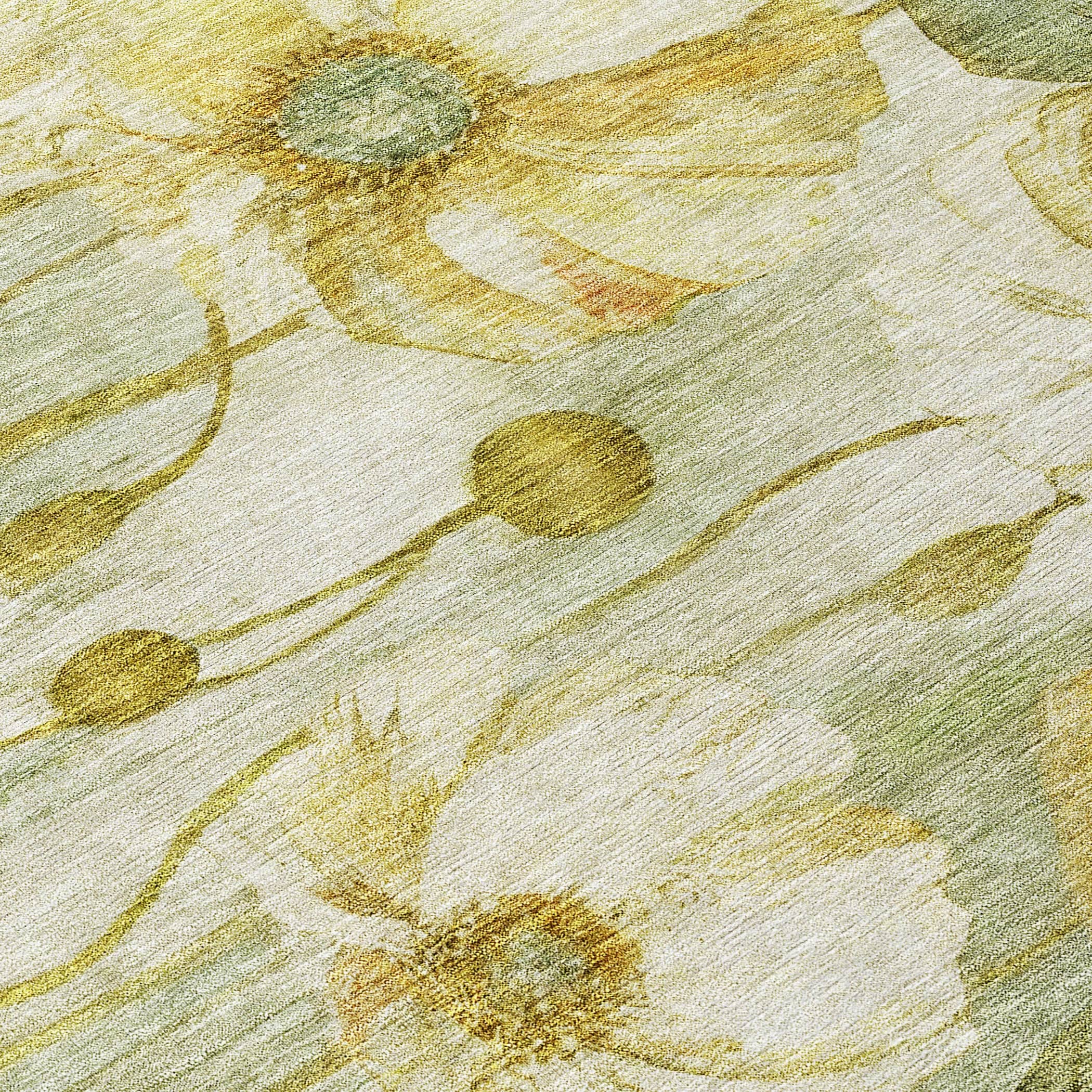 Tapis floral moderne Chantille lavable en machine pour intérieur/extérieur