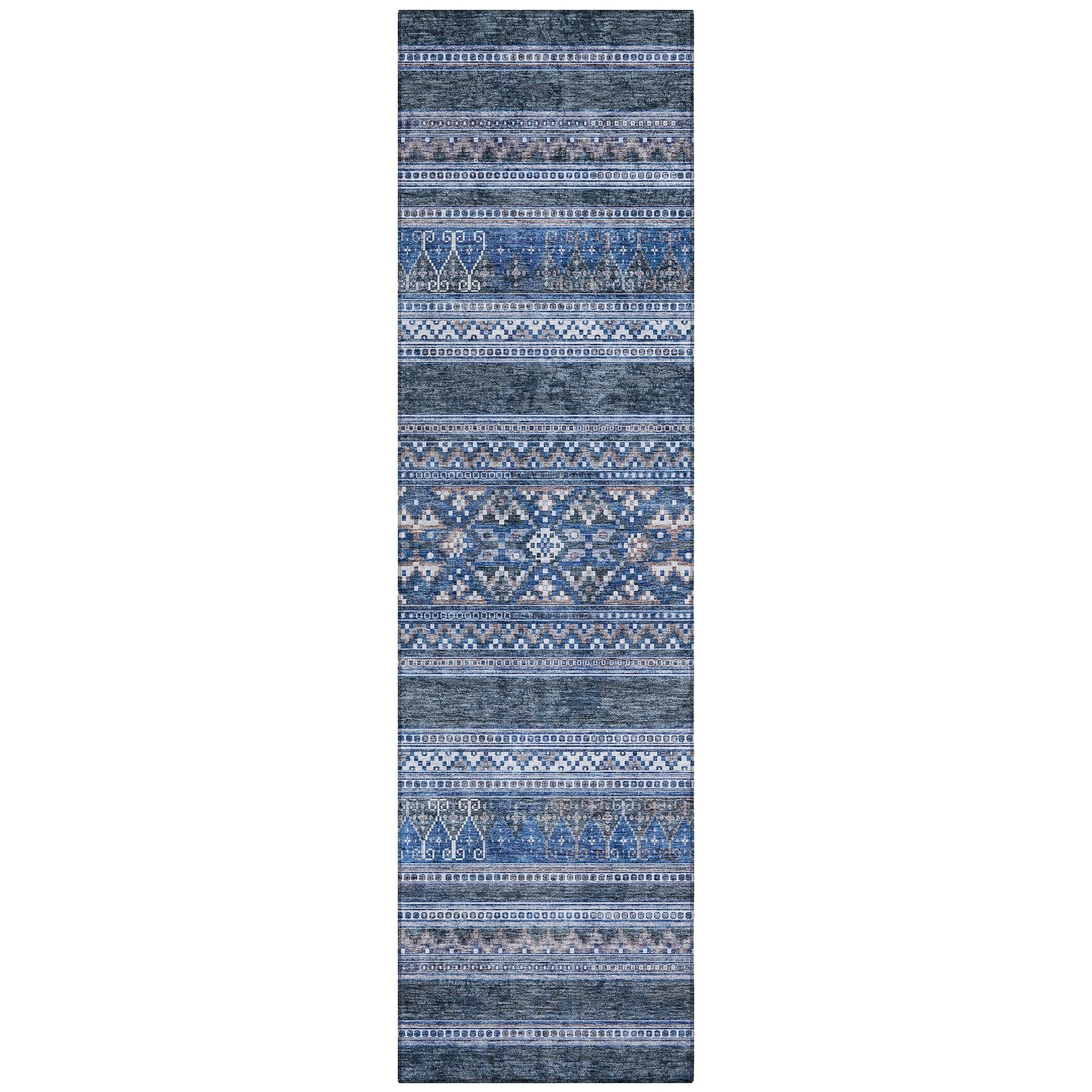 Tapis Chantille Tribal Boho lavable en machine pour intérieur/extérieur