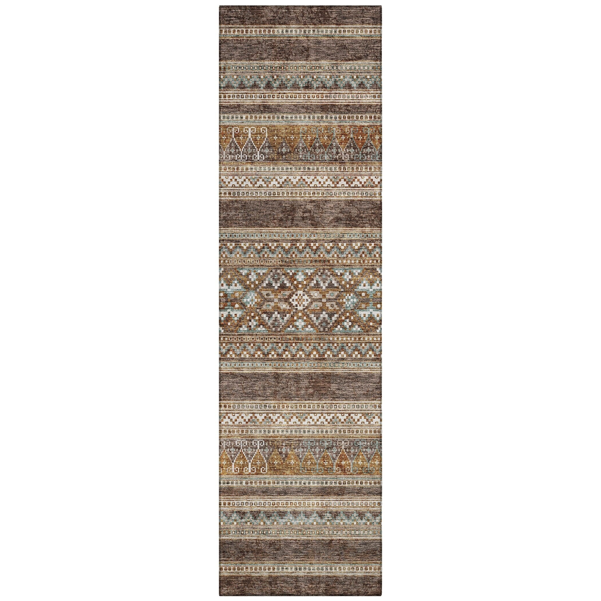 Tapis Chantille Tribal Boho lavable en machine pour intérieur/extérieur