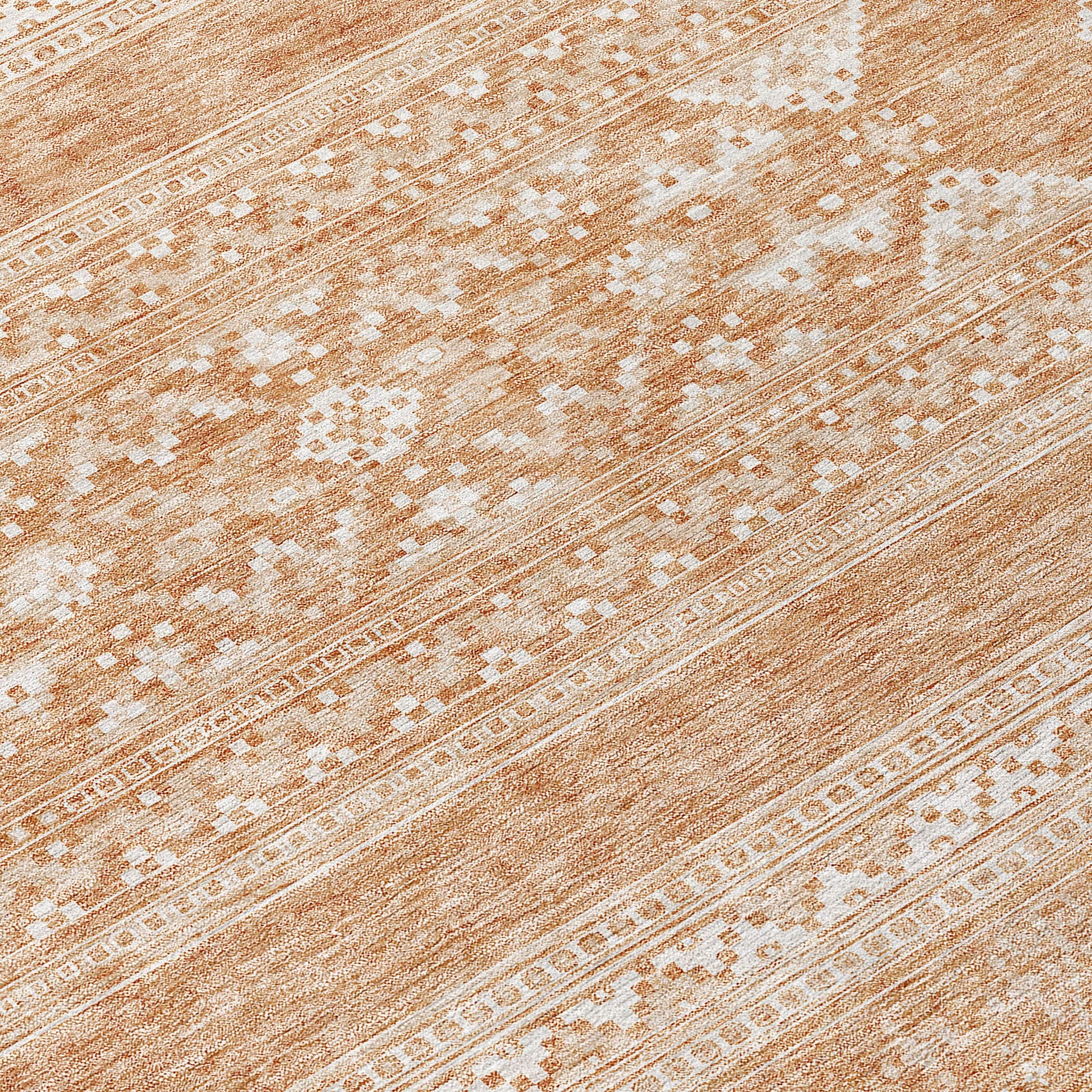 Tapis Chantille Tribal Boho lavable en machine pour intérieur/extérieur