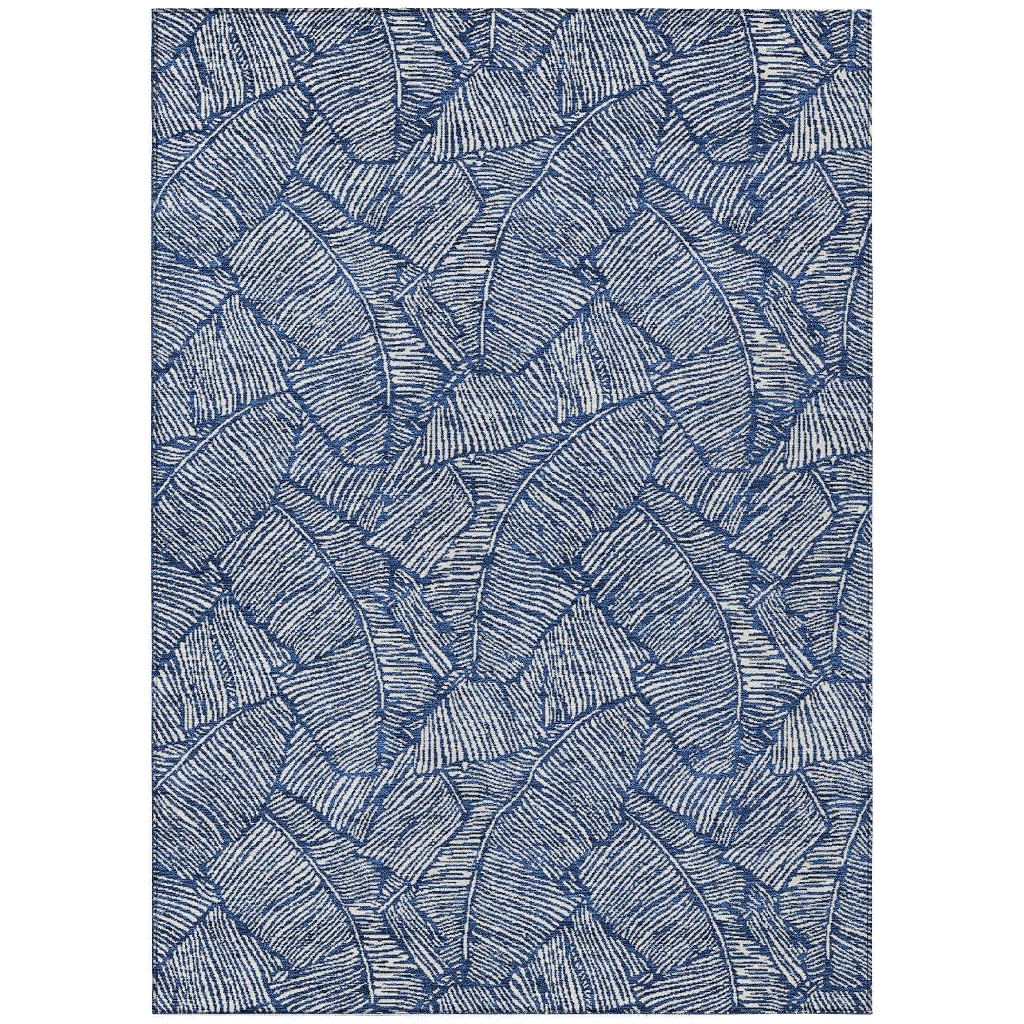 Tapis Chantille Tropical Palm lavable en machine pour intérieur/extérieur