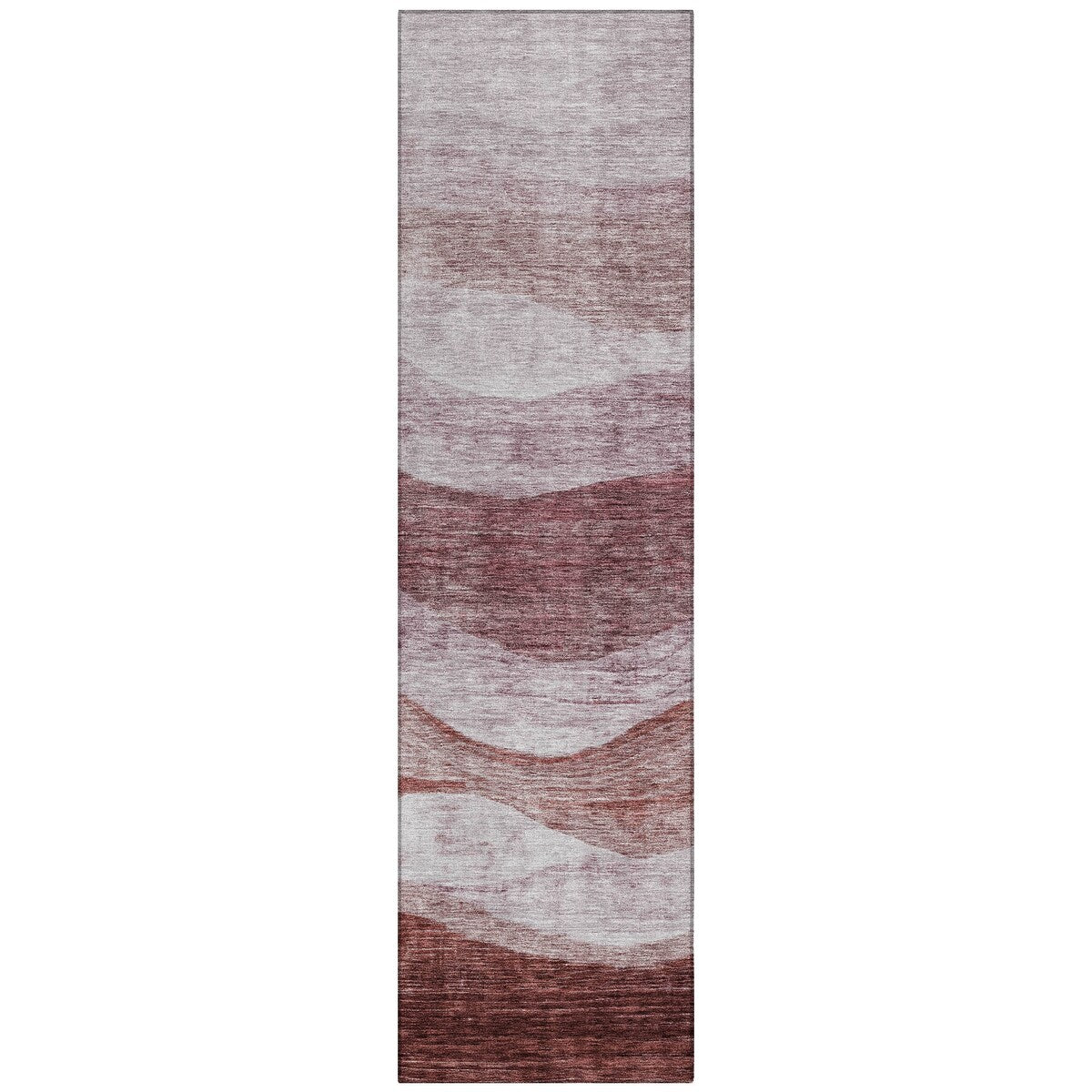 Tapis Chantille contemporain à vagues lavable en machine pour intérieur/extérieur