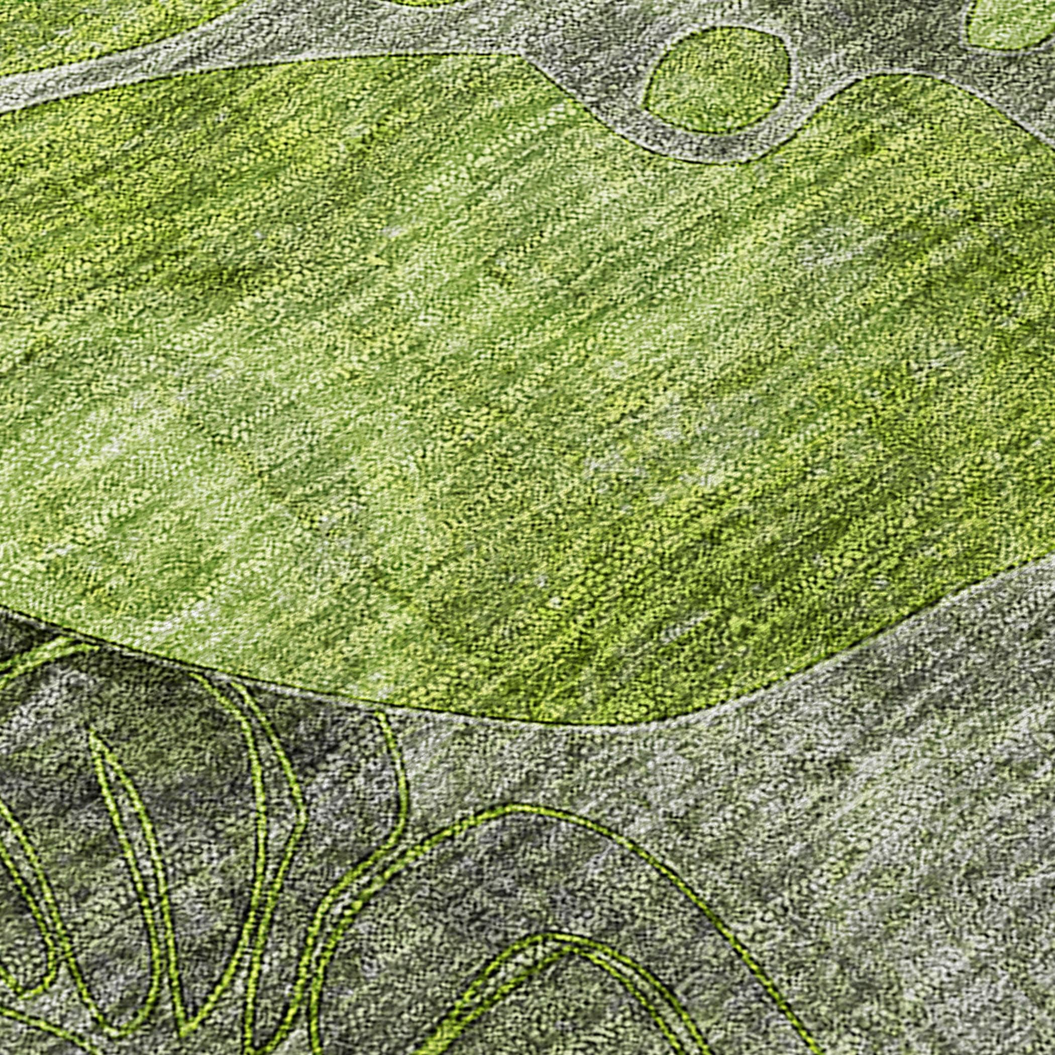 Tapis Chantille floral moderne lavable en machine pour intérieur/extérieur