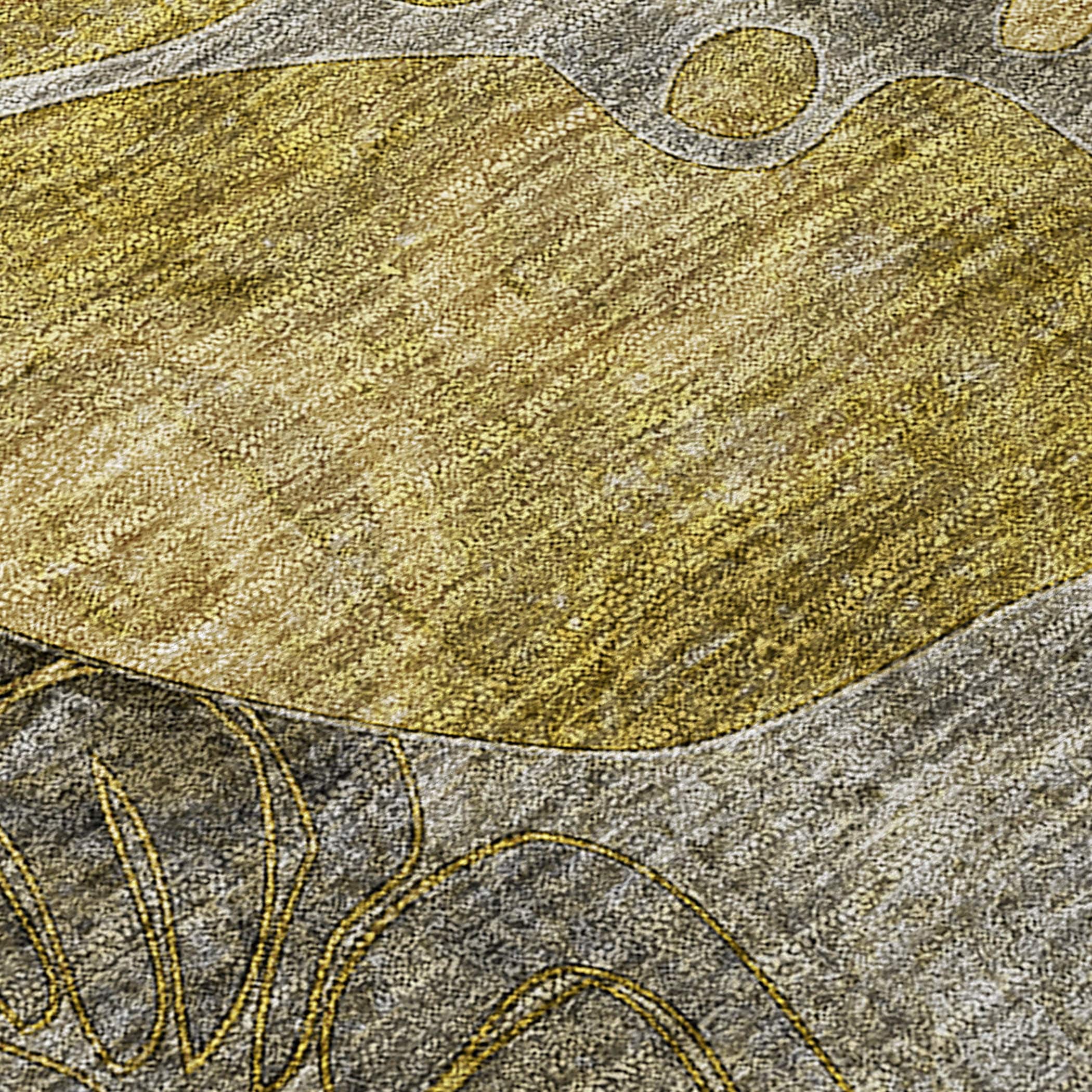 Tapis Chantille floral moderne lavable en machine pour intérieur/extérieur