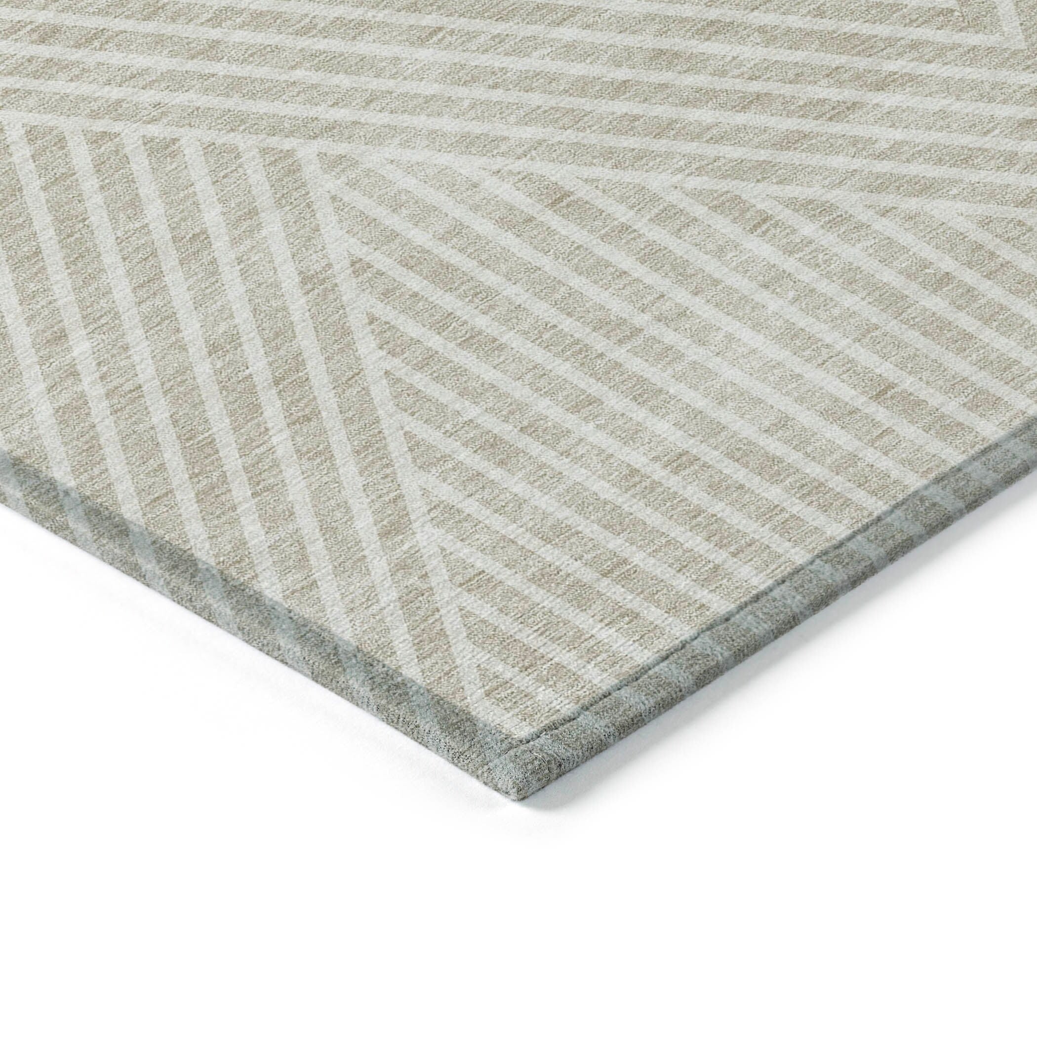 Tapis moderne Geo Chantille lavable en machine pour intérieur/extérieur
