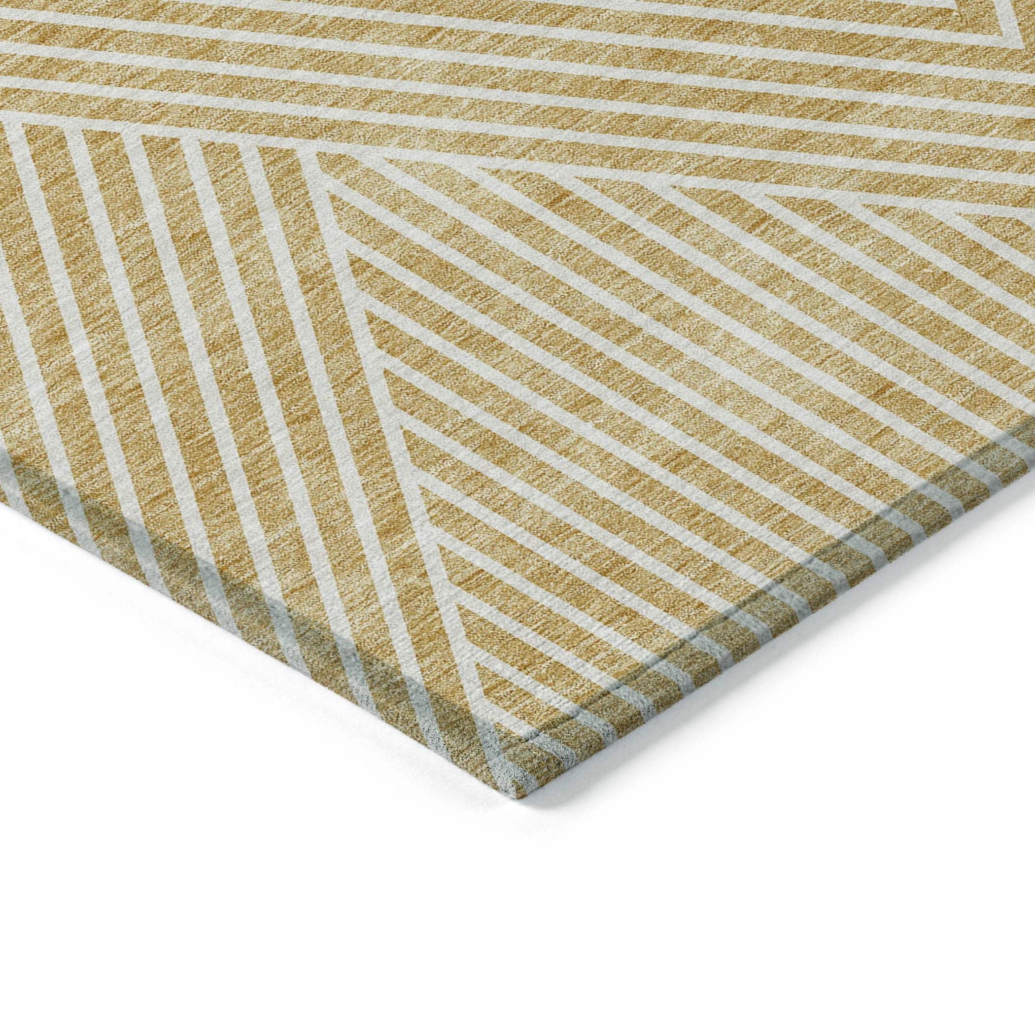 Tapis moderne Geo Chantille lavable en machine pour intérieur/extérieur
