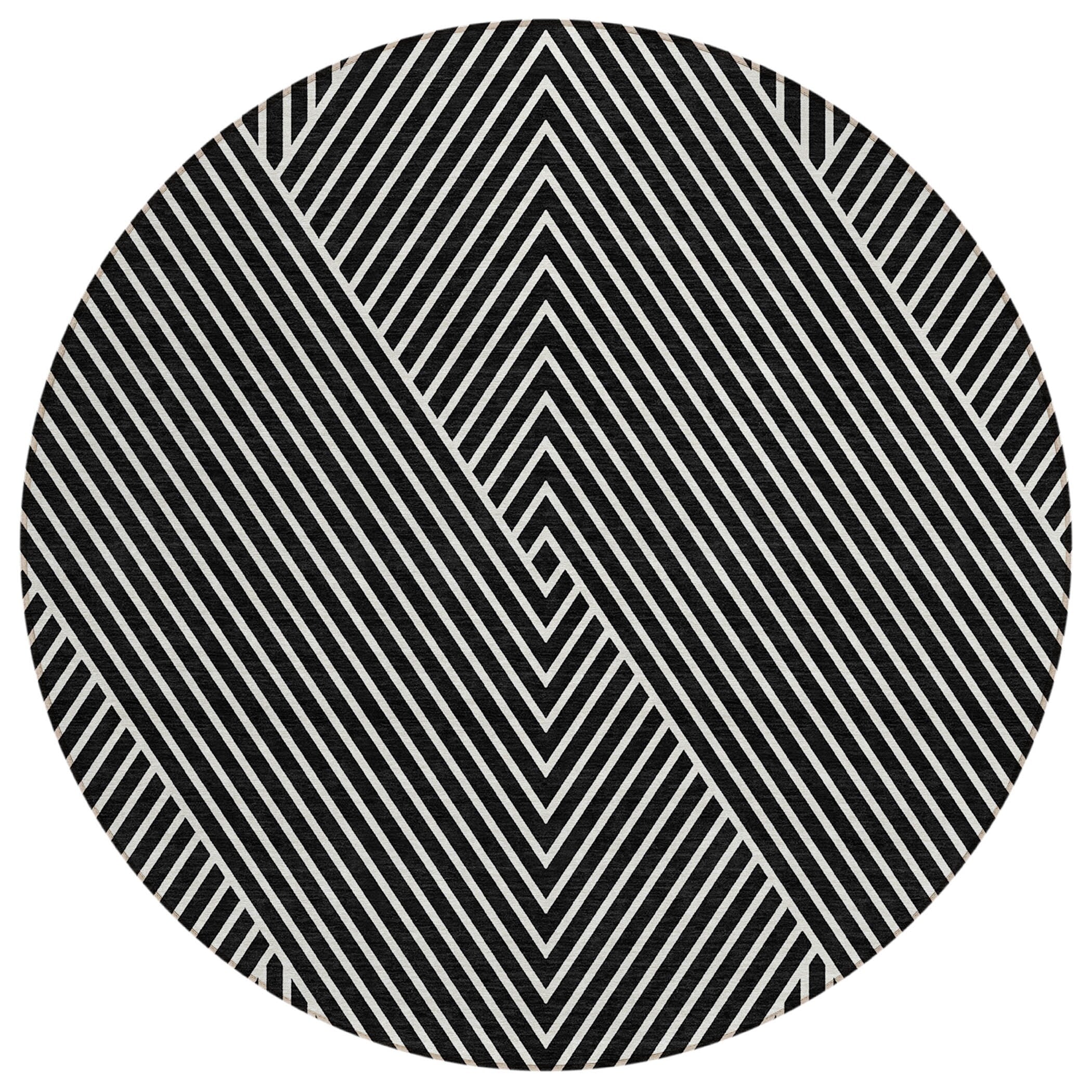 Tapis moderne Geo Chantille lavable en machine pour intérieur/extérieur