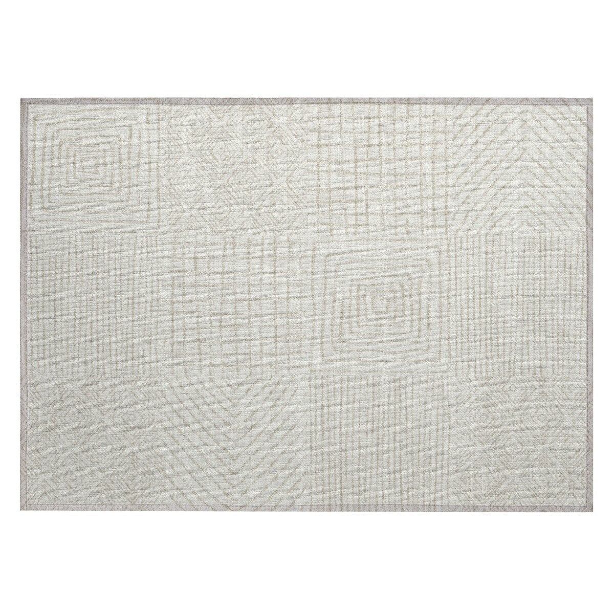 Tapis Chantille moderne en mosaïque lavable en machine pour intérieur/extérieur