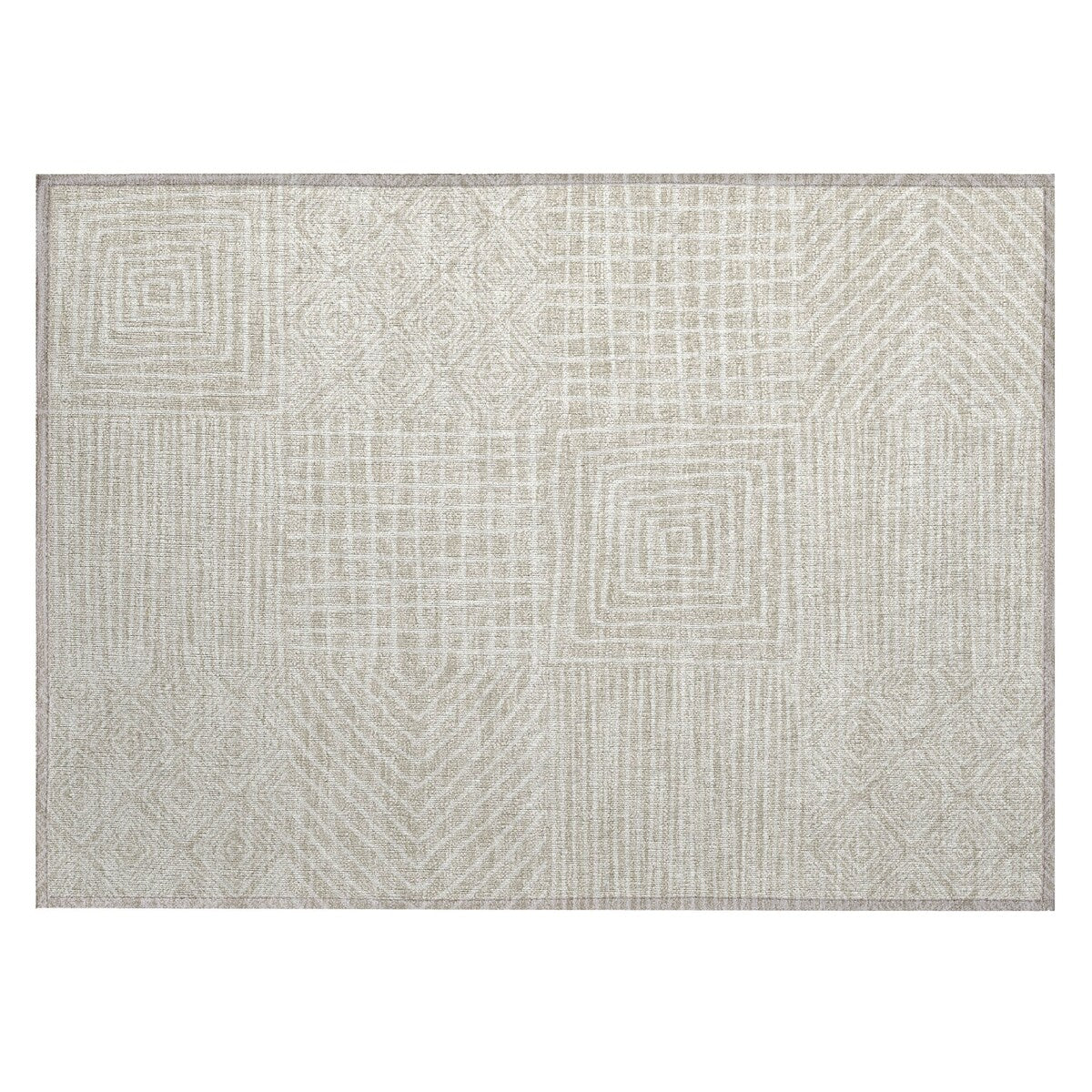 Tapis Chantille moderne en mosaïque lavable en machine pour intérieur/extérieur