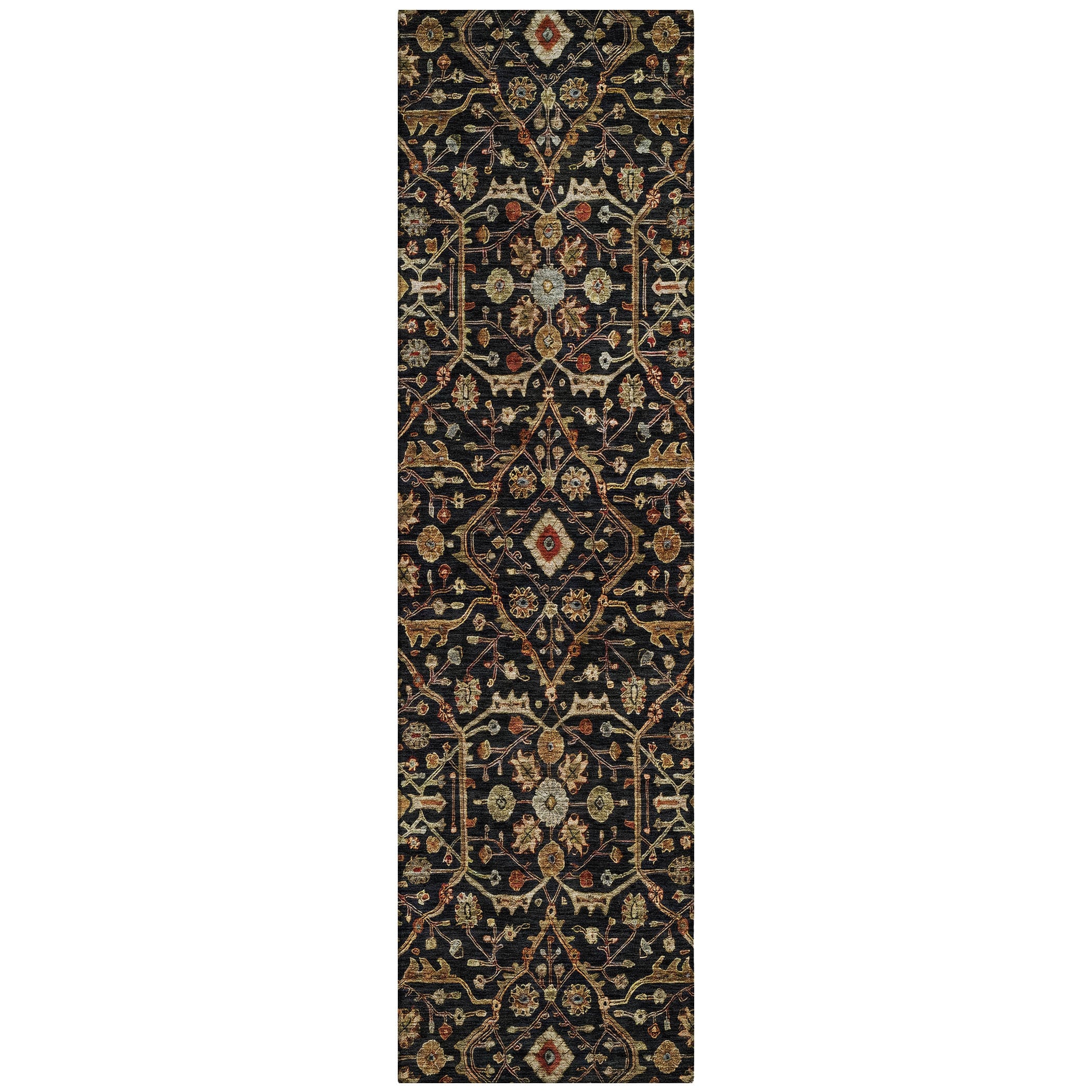 Tapis persan traditionnel Chantille lavable en machine pour intérieur/extérieur