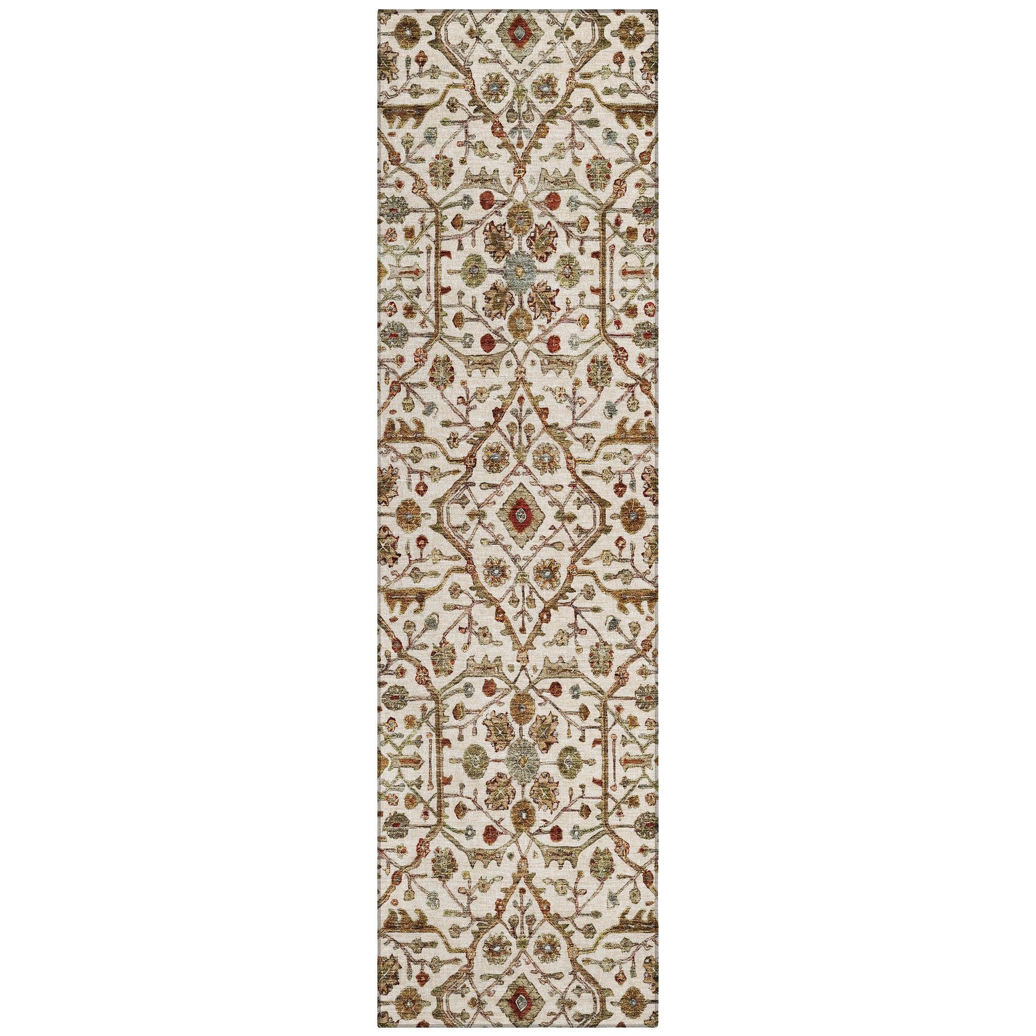 Tapis persan traditionnel Chantille lavable en machine pour intérieur/extérieur