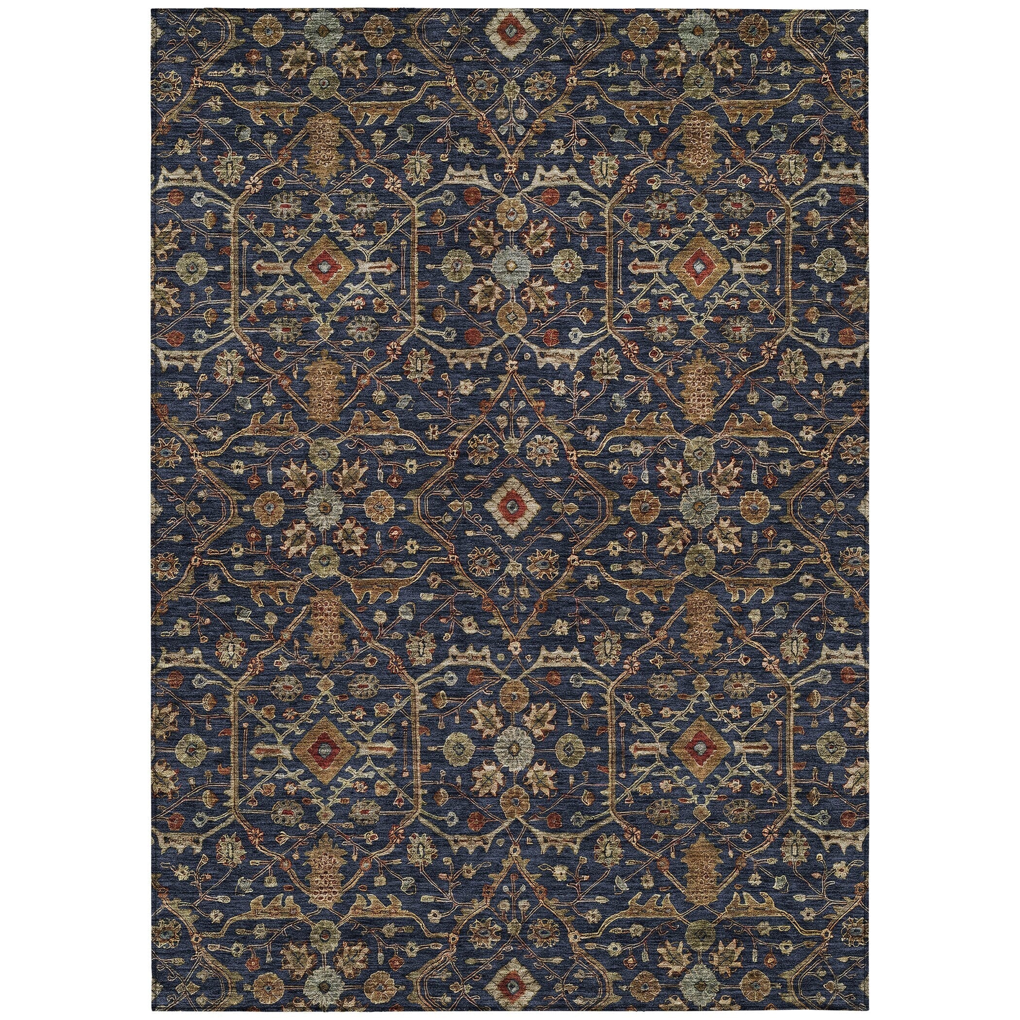 Tapis persan traditionnel Chantille lavable en machine pour intérieur/extérieur