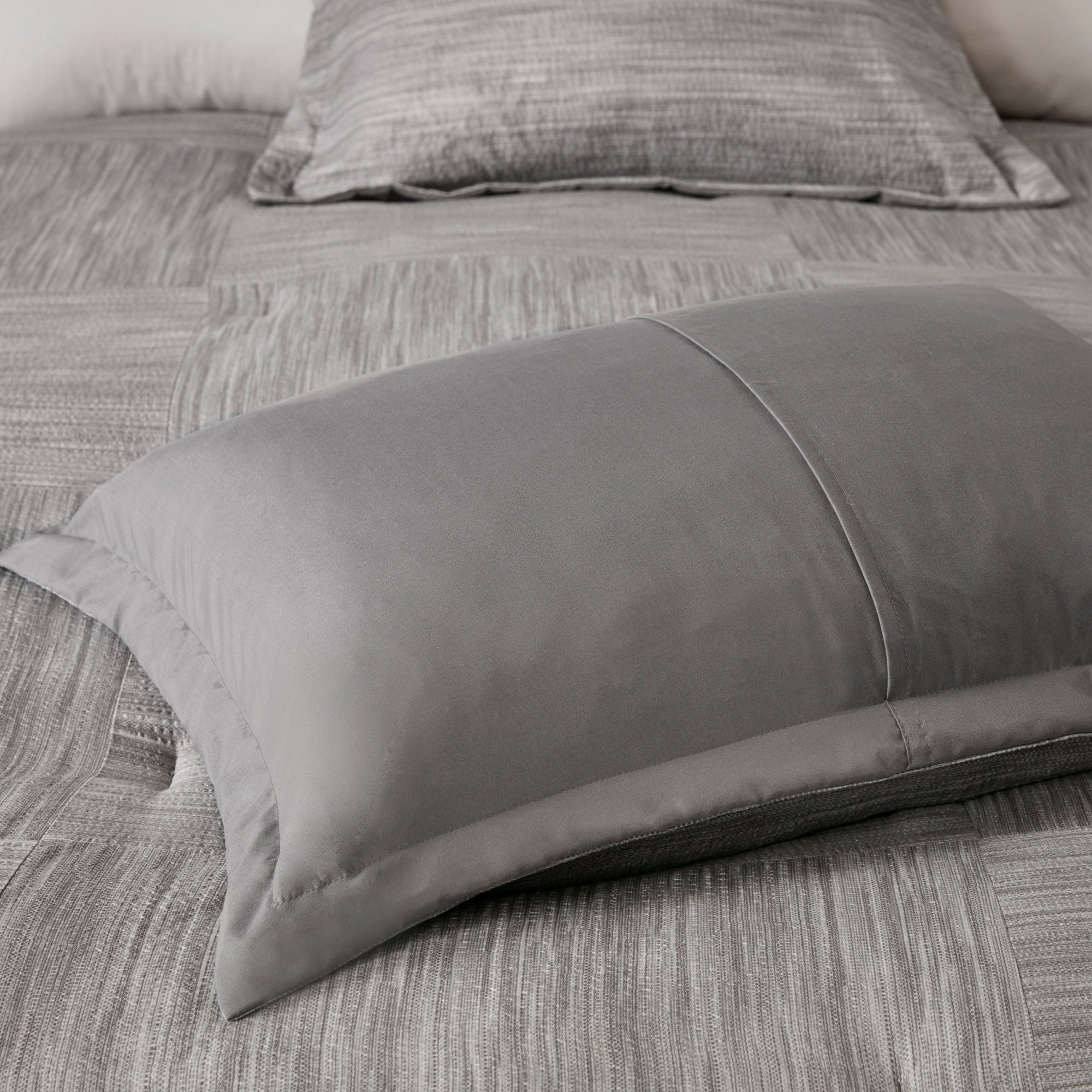 Ensemble de couette en seersucker imprimé Madison Park Clayton 7 pièces