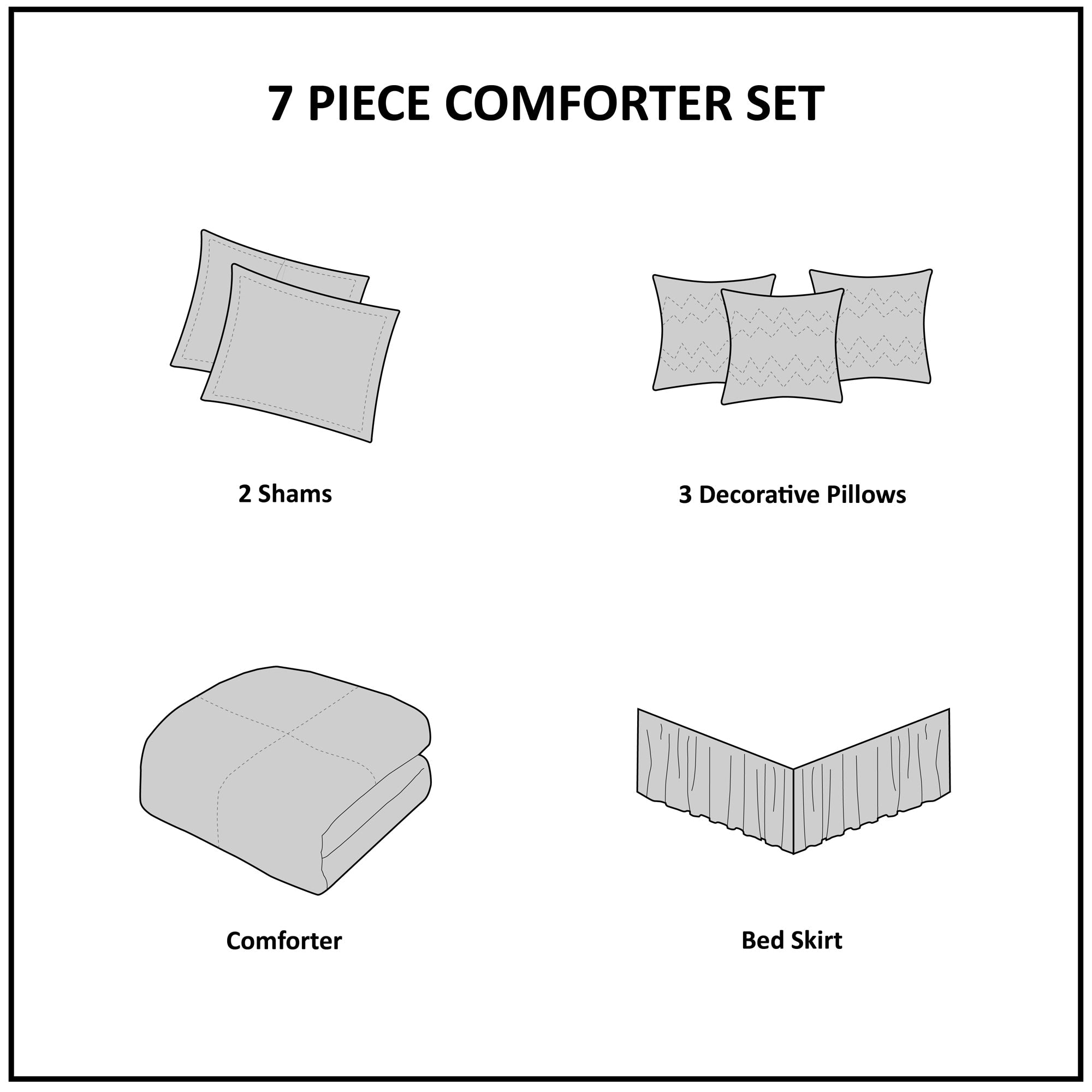Ensemble de couette en seersucker imprimé Madison Park Clayton 7 pièces