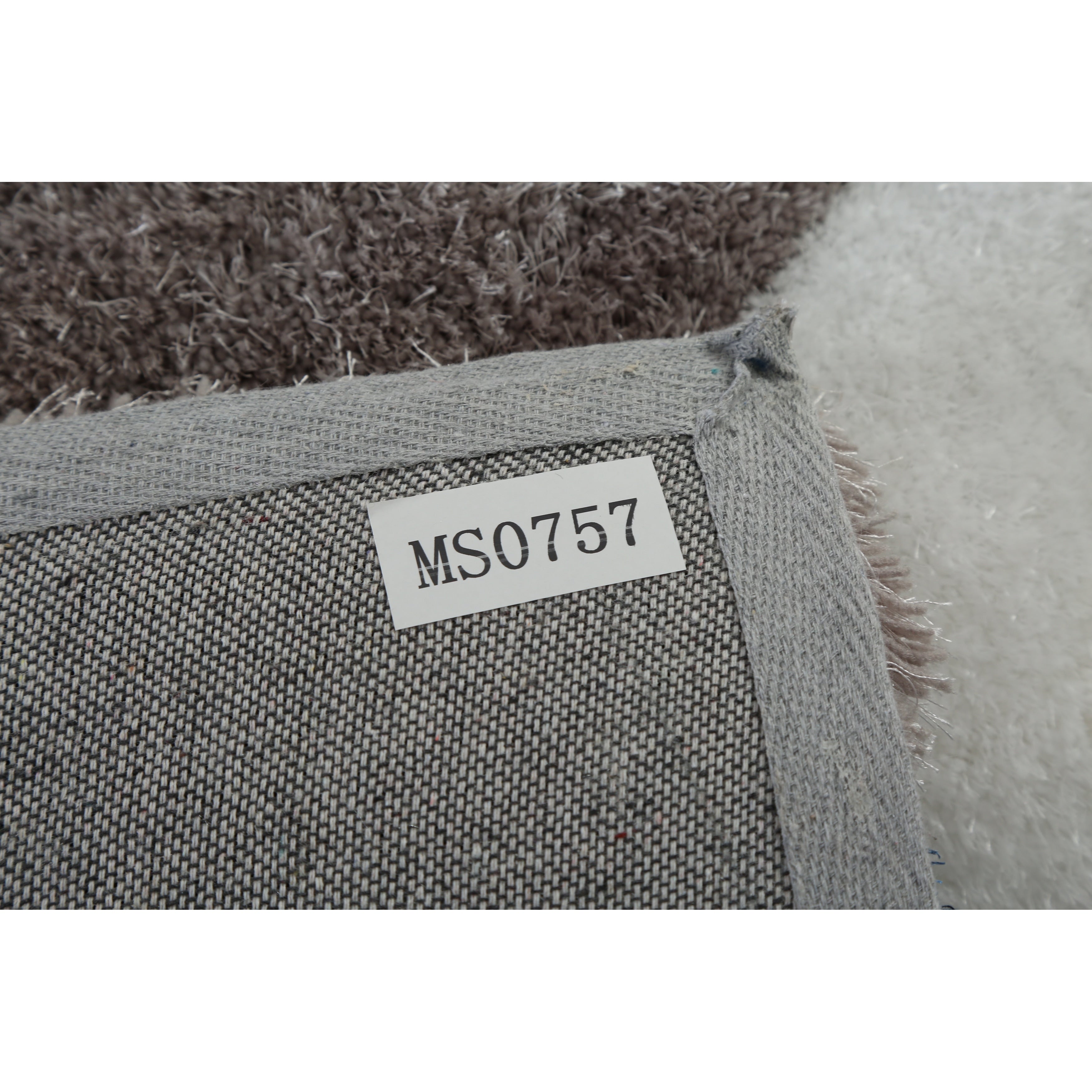 Tapis à poils longs Mateos au design abstrait