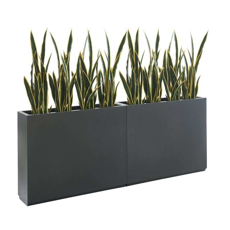 Jardinière métallique robuste pour plantes d'extérieur, 96 x 25 x 76 cm (L x l x H) - 96 x 76 x 25 cm (l x l x H)