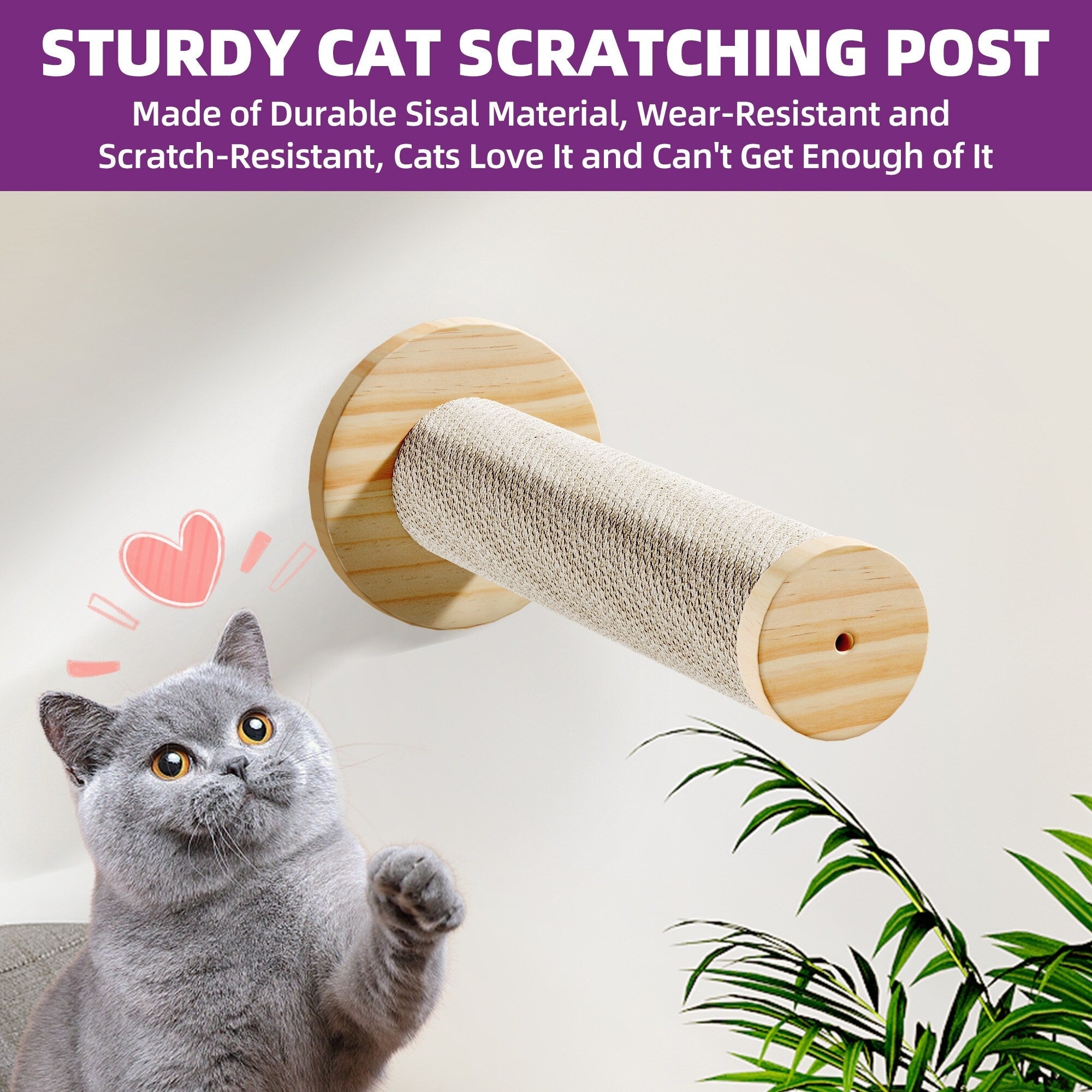 Ensemble d'étagères murales pour chat Moasis Ensemble d'escalade mural en bois pour chat