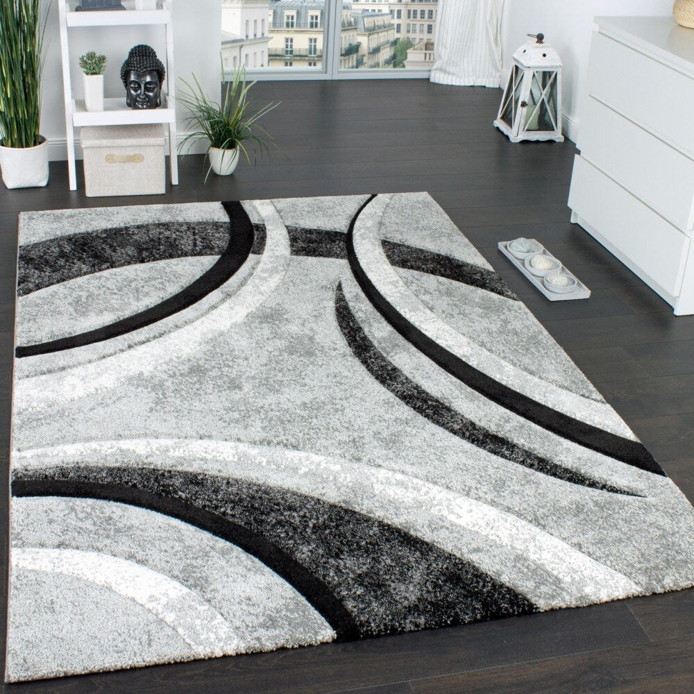 Tapis moderne pour salon au design abstrait
