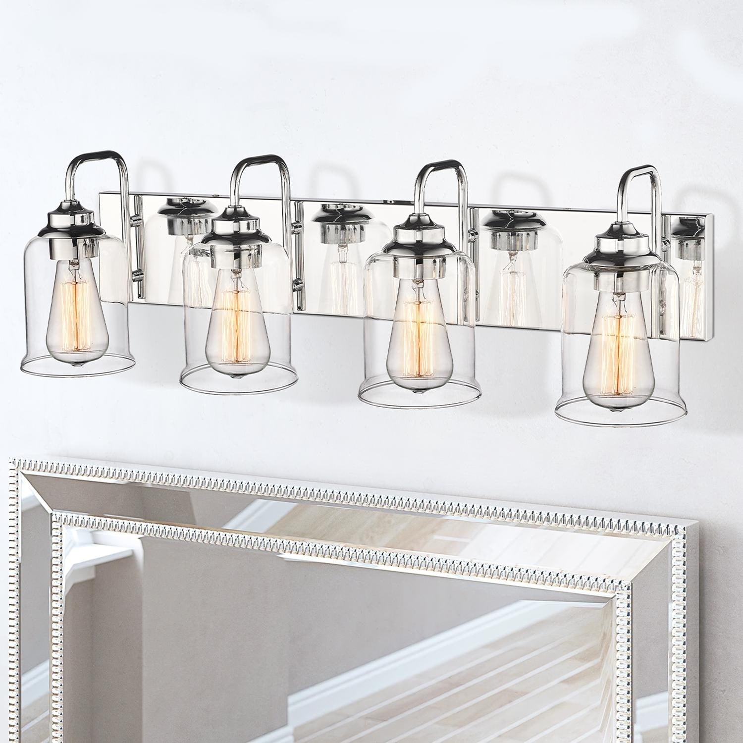 Éclairage de vanité moderne à 3, 4, 5 ou 6 lumières pour miroir de salle de bain